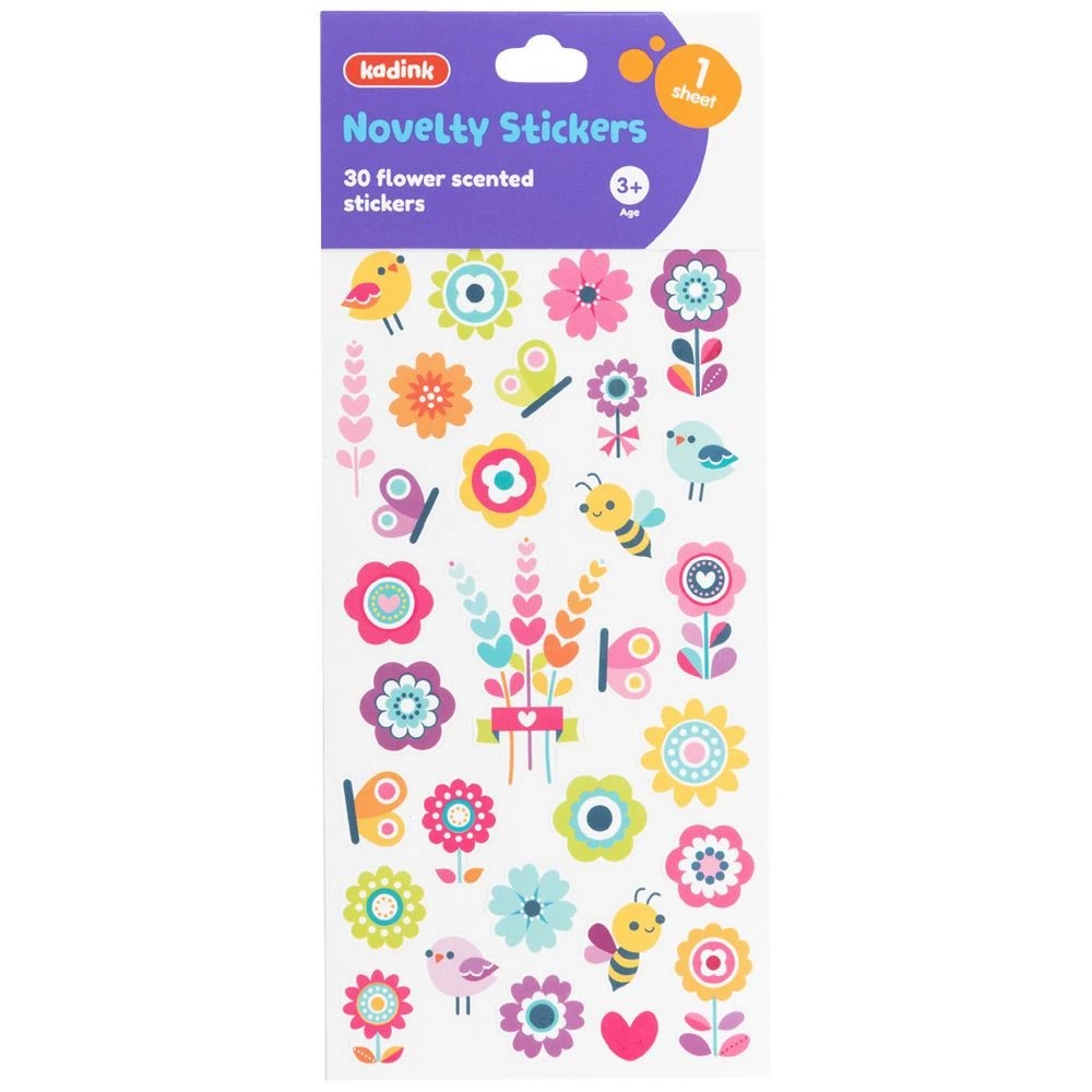 1 Kadink Scented Sticker Sheet Flowers, 1 of 1