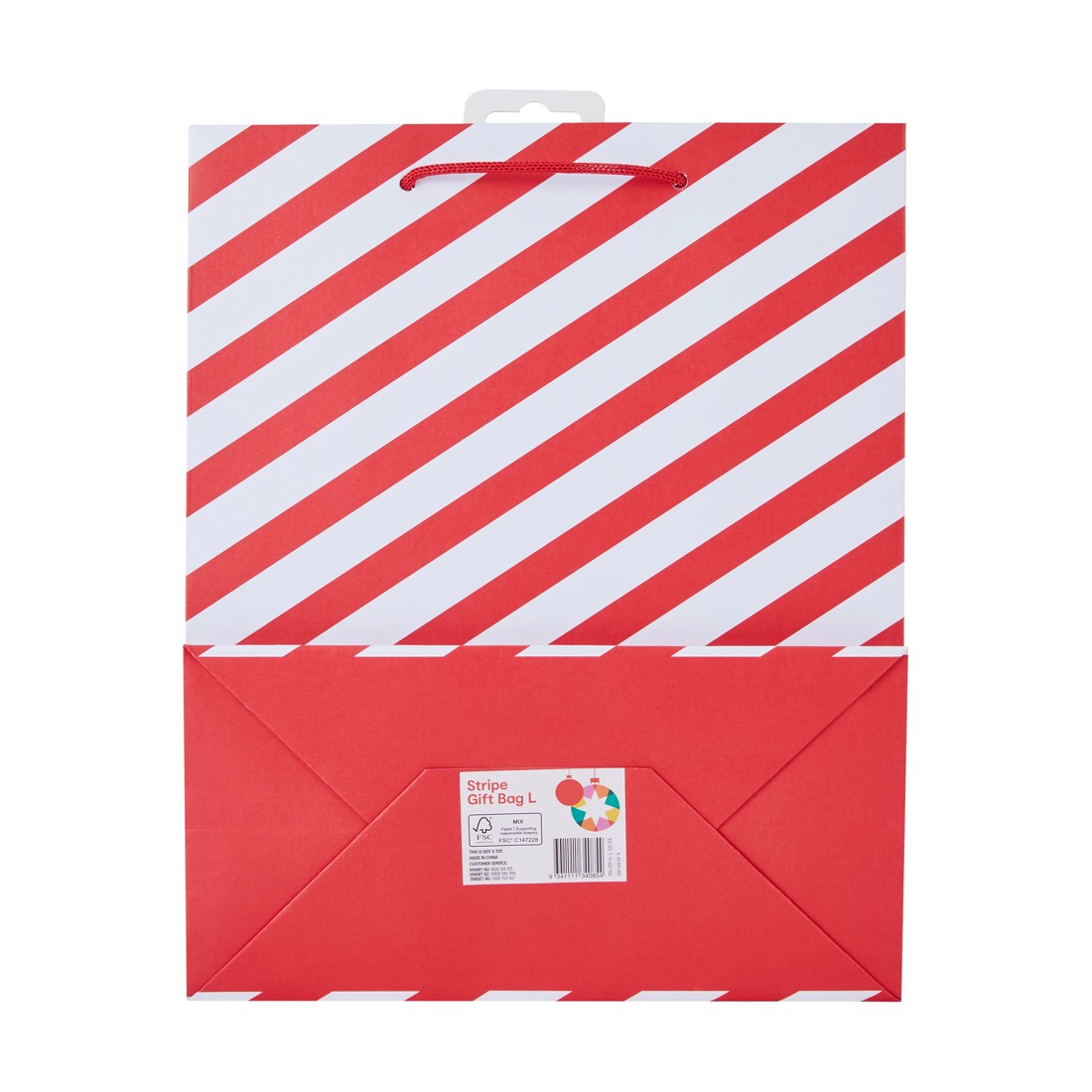 5 Stripe Gift Bag - Large, 5 of 5