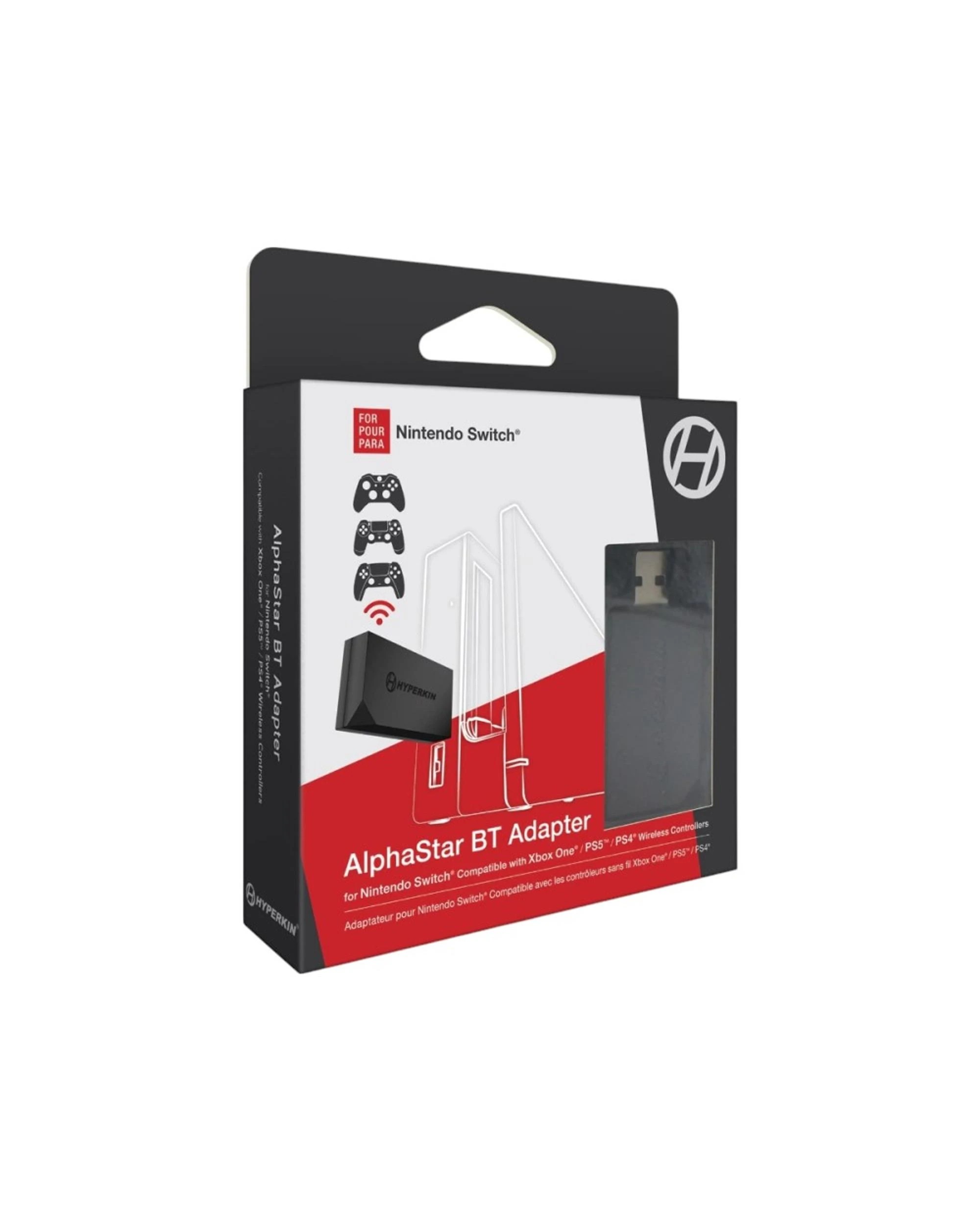 1 Hyperkin Switch Alphastart Bluetooth Adapter - Black, 1 of 5