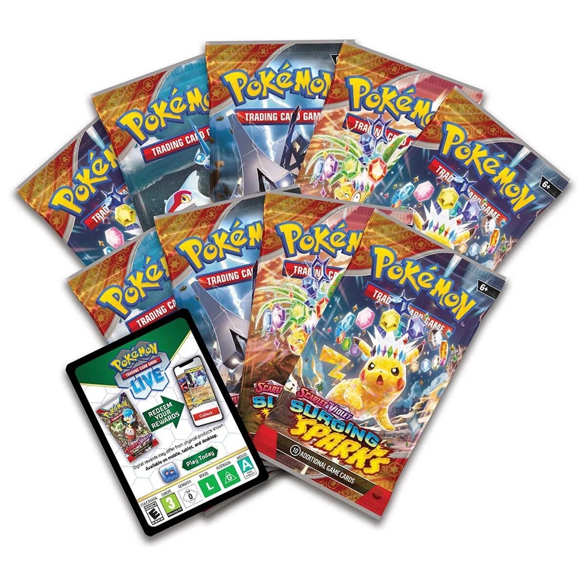 5 Pokemon Trading Card Game: Scarlet & Violet Surging Sparks Elite Trainer Box, 5 of 8