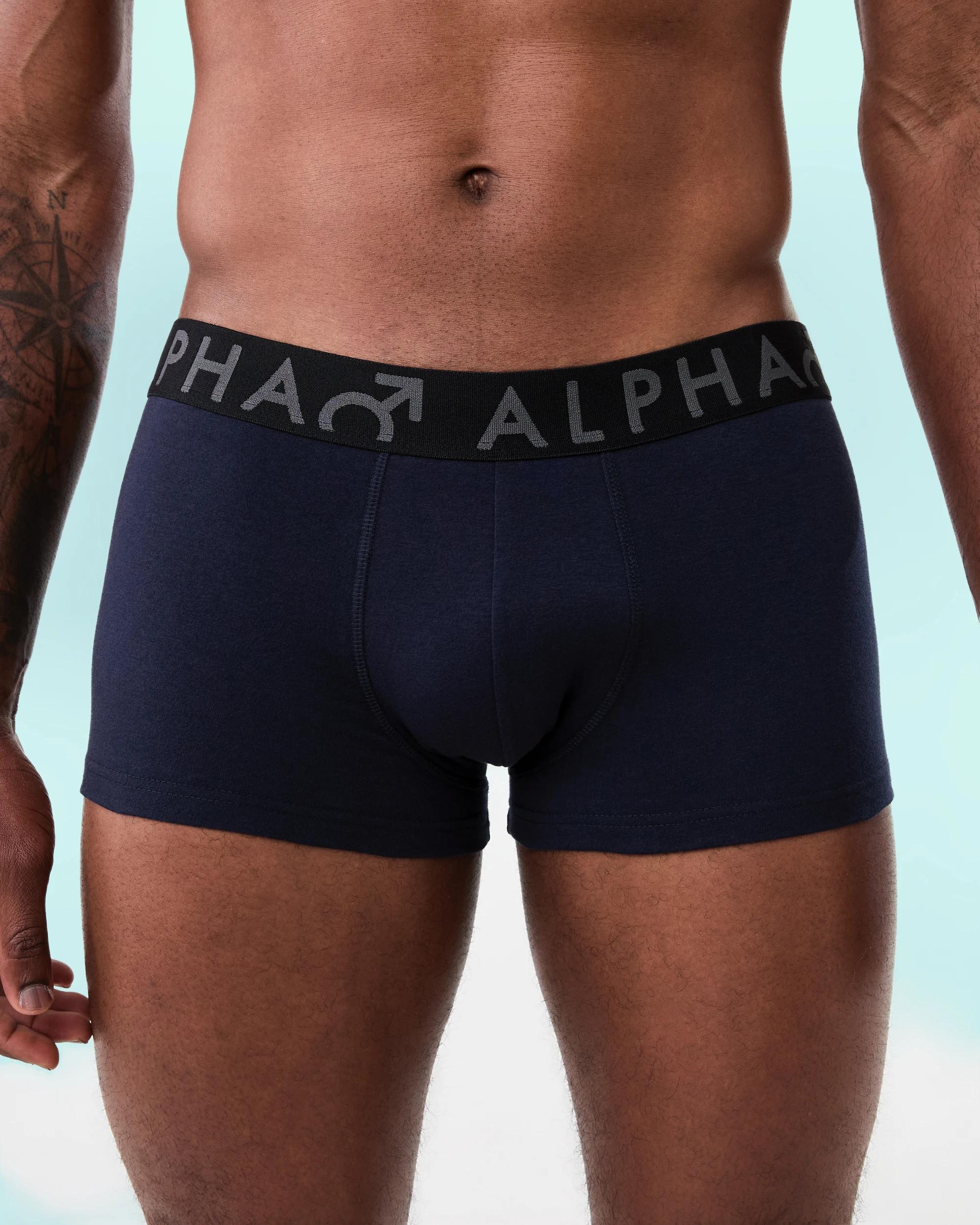 3 3 Pack Print Plain Trunks Gry Pizza, 3 of 8