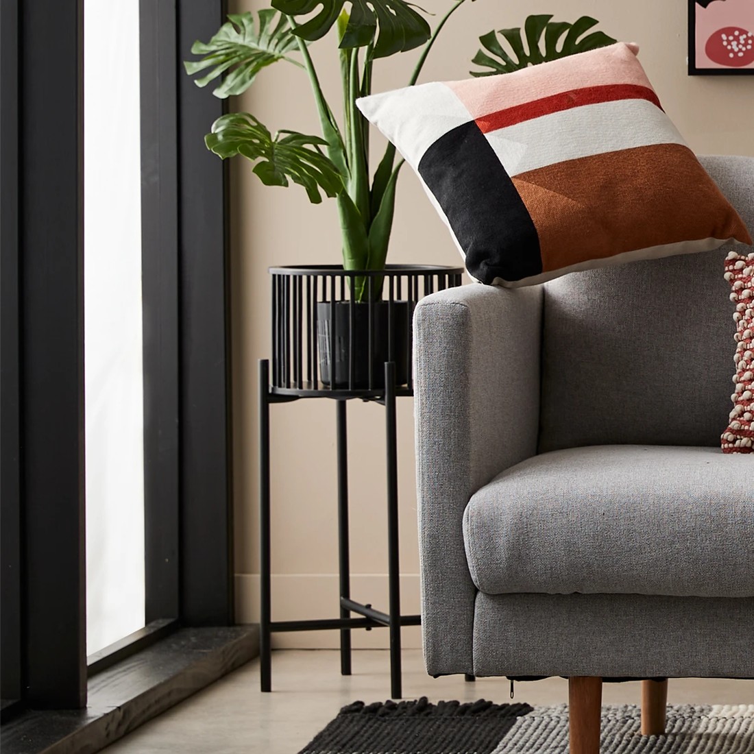 4 Slatted Pot Holder with Stand, 4 of 4