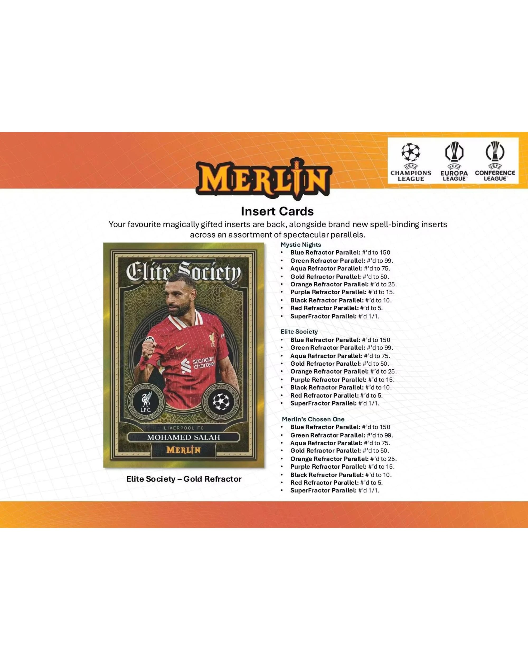 6 Topps 2024/2025 Chrome Merlin UEFA Club Competitions Soccer Blaster Box, 6 of 10