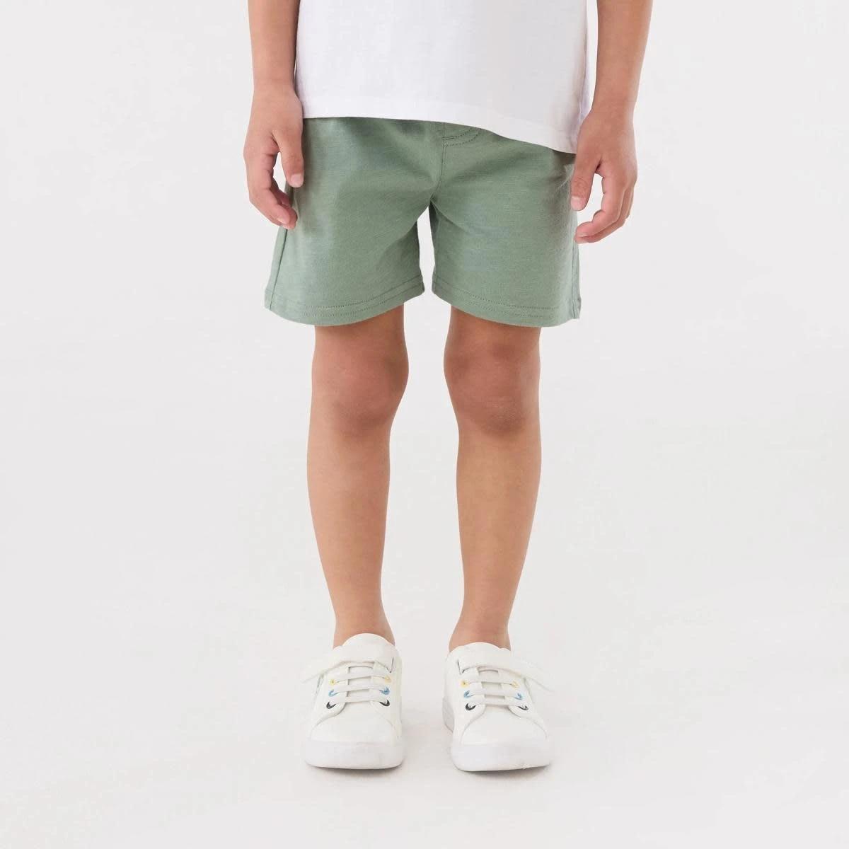 1 Cotton Knit Shorts CHINOIS GREEN, 1 of 5