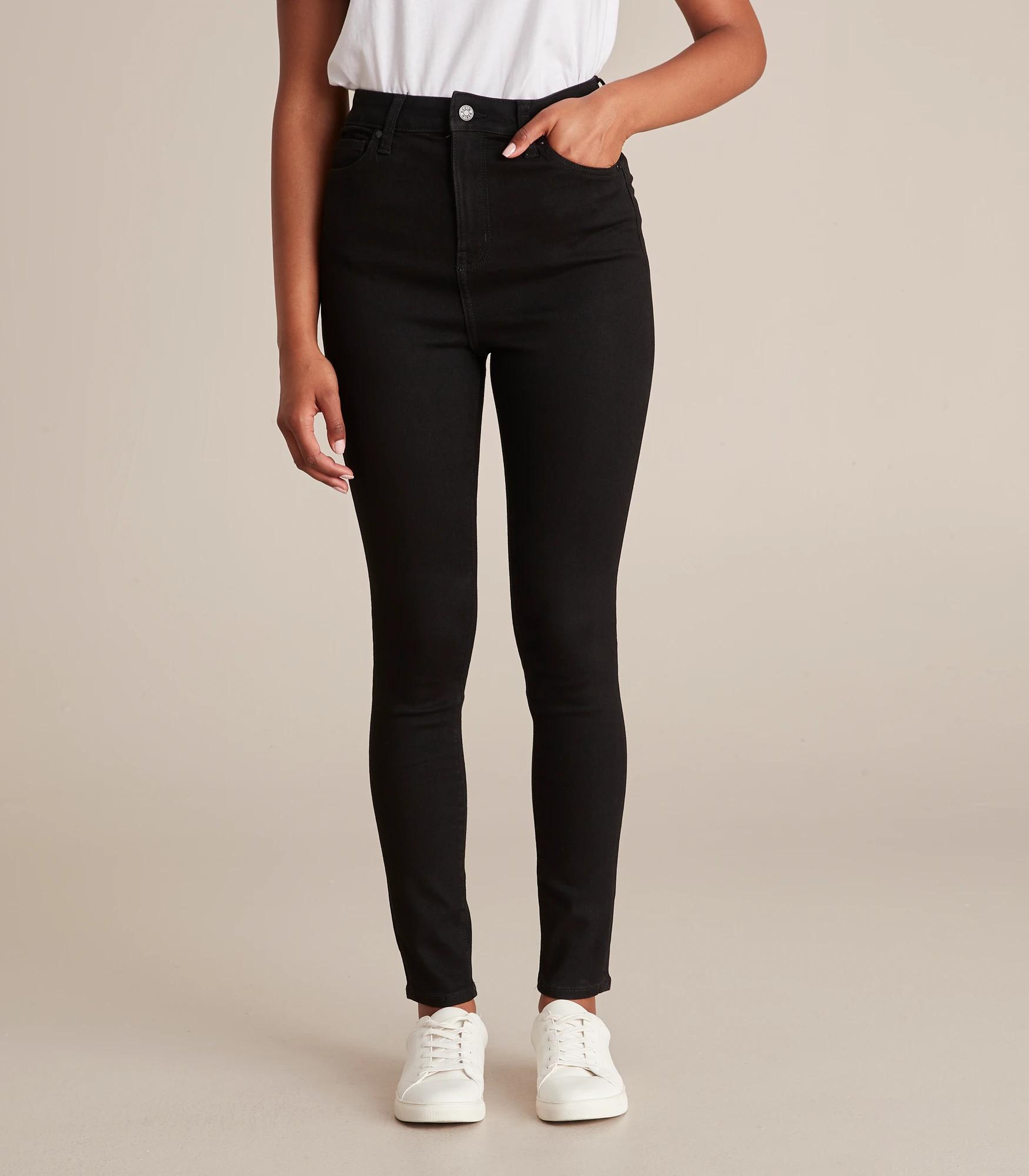 1 Target Sophie Skinny High Rise Full Length Denim Jeans BLACK, 1 of 6