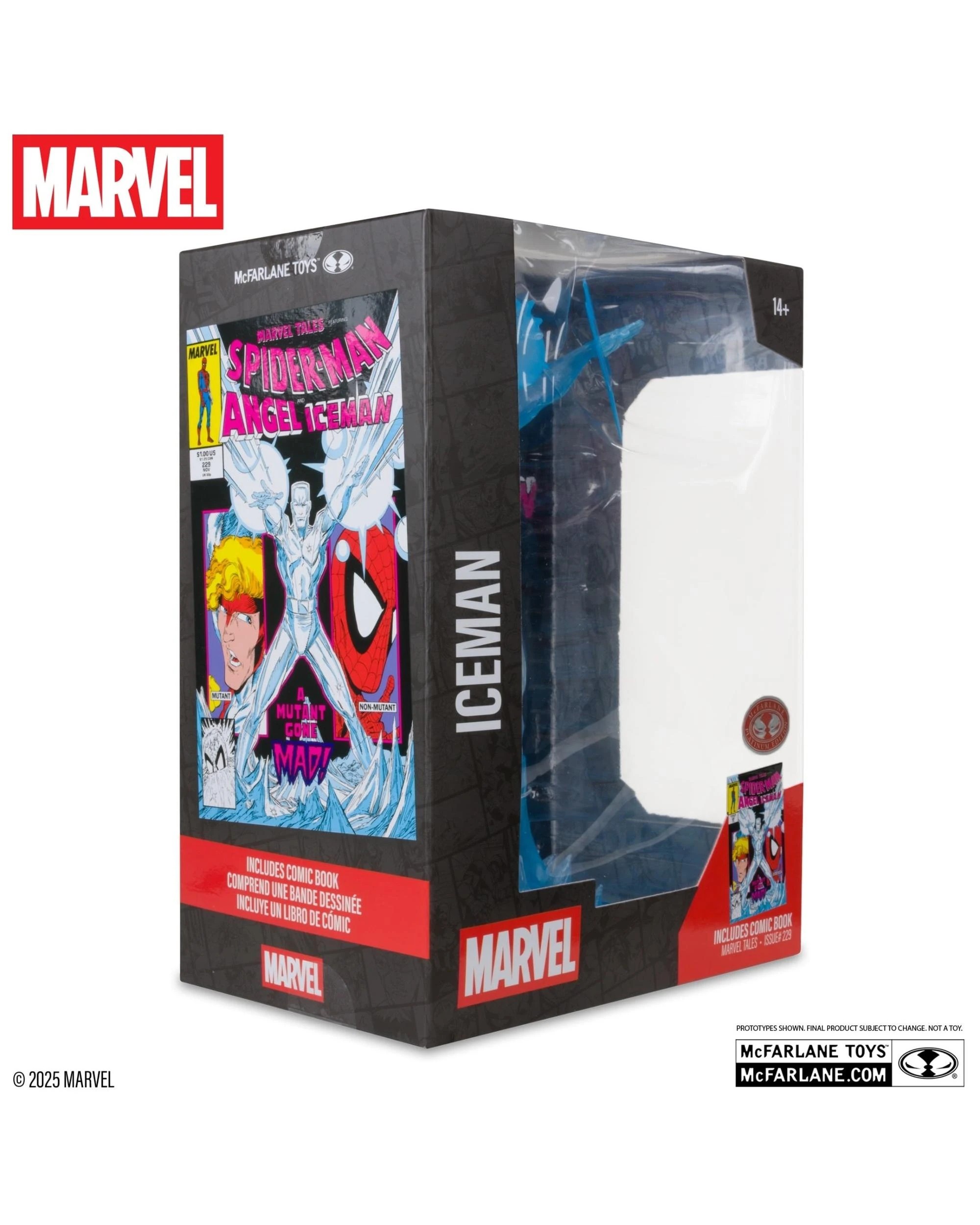 8 Marvel Tales #229 Iceman Red Platinum Edition 1:6 Scale Figure, 8 of 9