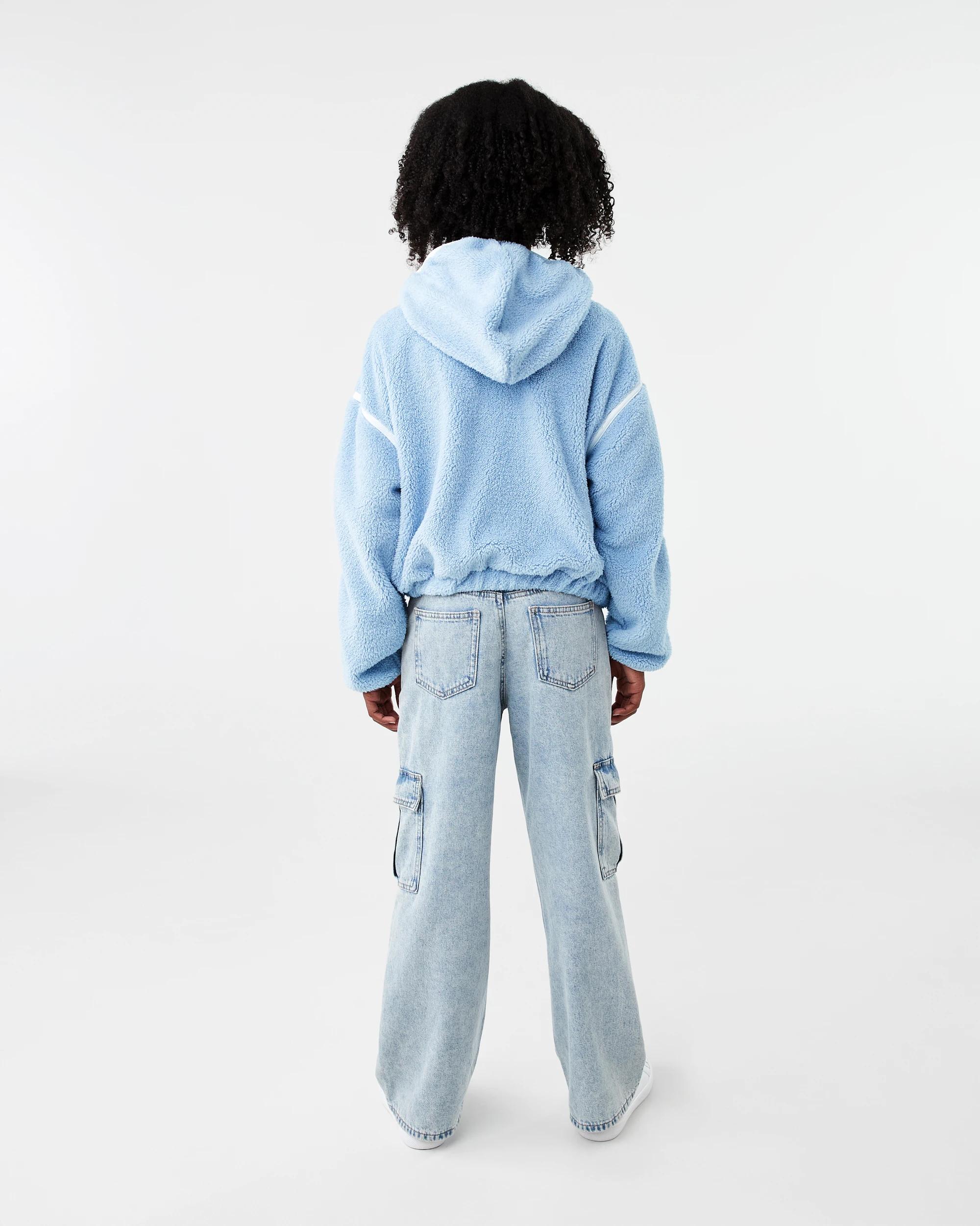 8 Teddy Fleece Sweatshirt Blu Kntky, 8 of 8