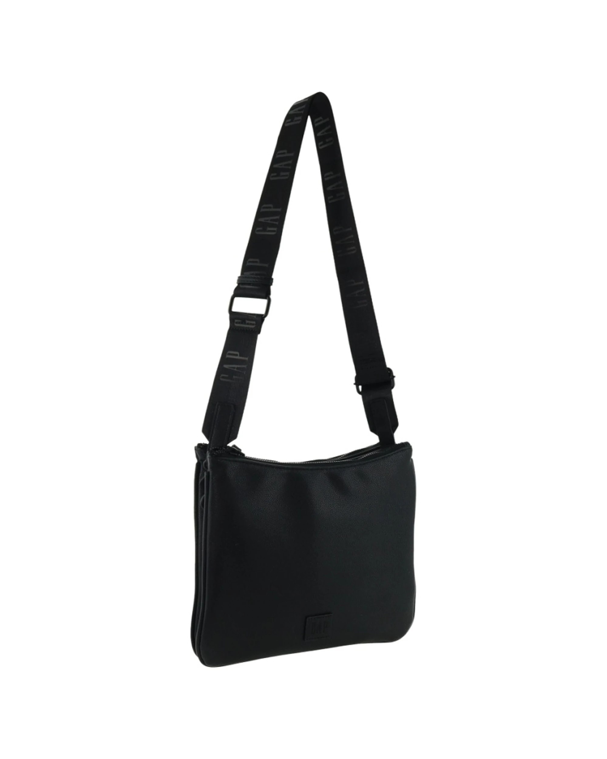 1 GAP Women's Vegan Leather Classy Shoulder Crossbody Bag With Zipped Pocket - Black, 1 of 5