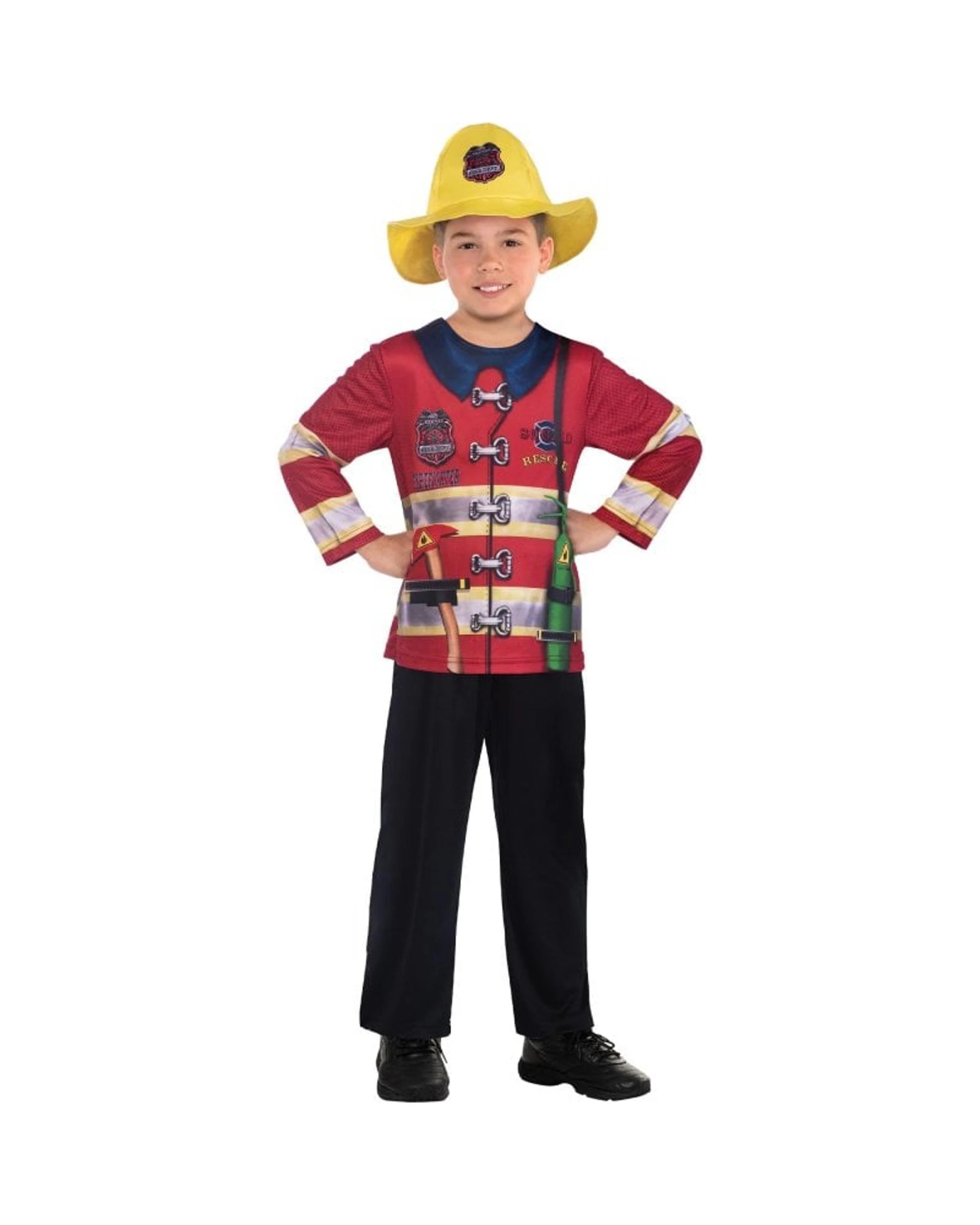 1 Fireman Sustainable Child Costume Size 3-4 Years, 1 of 3