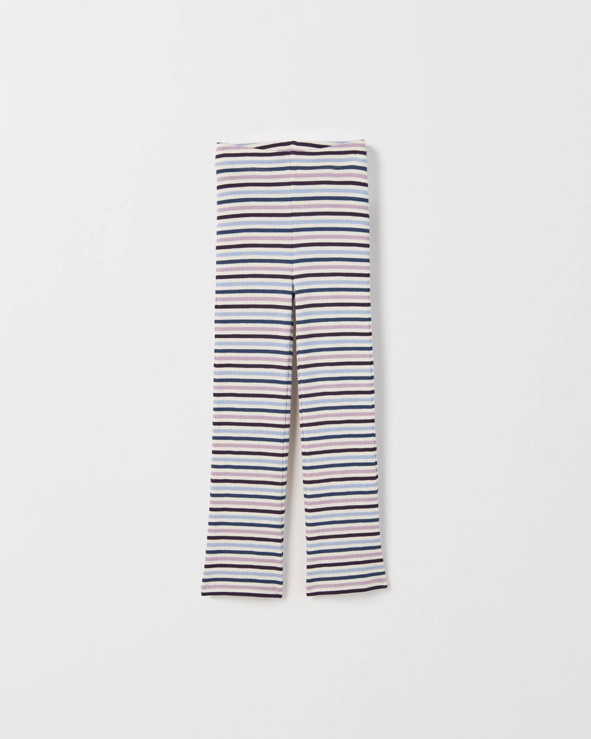 2 Target Kids 2 Pack Rib Knit Flare Leggings DOG STRIPE AOP, 2 of 4