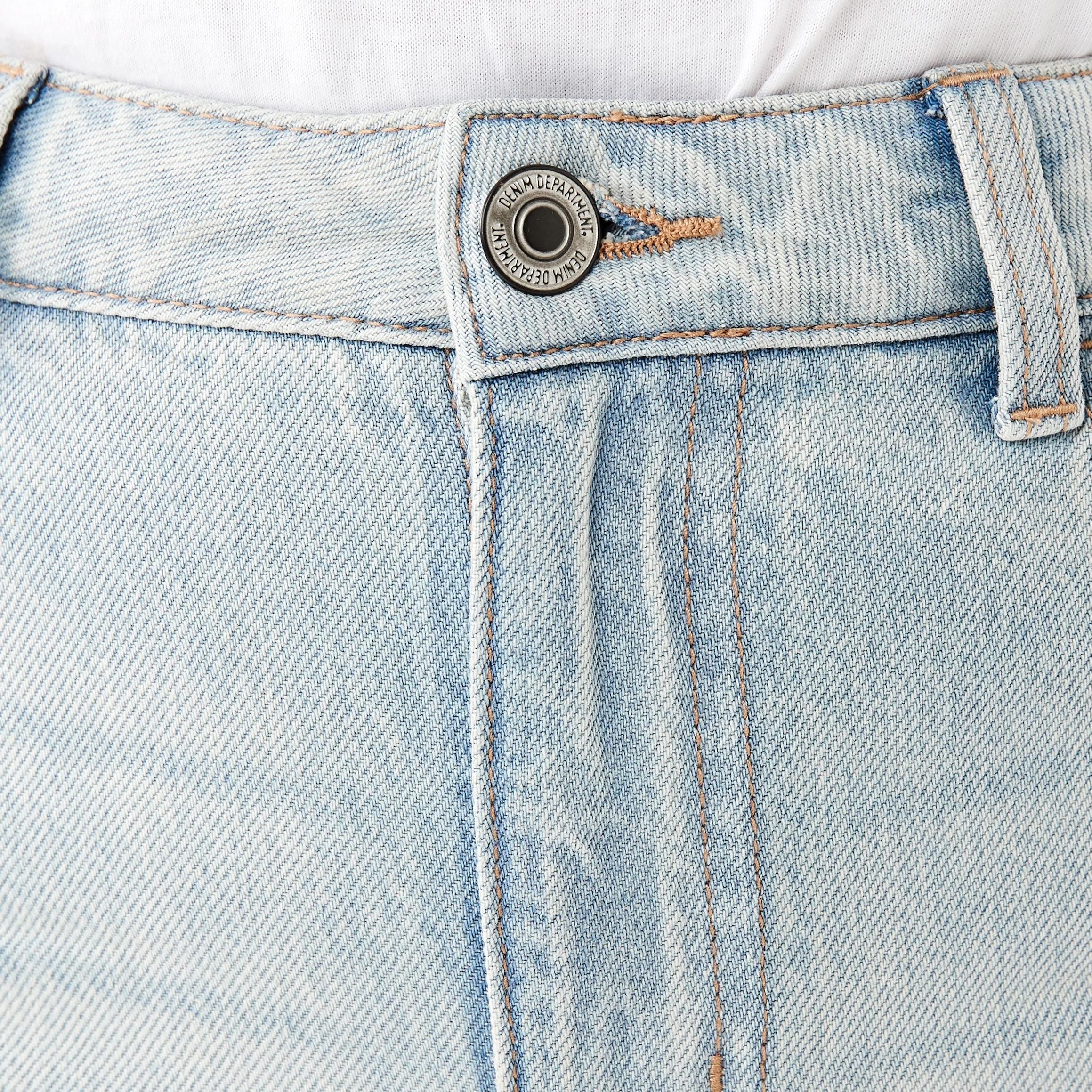 5 Wide Leg Raw Hem Jeans LIGHT DENIM WASH, 5 of 9