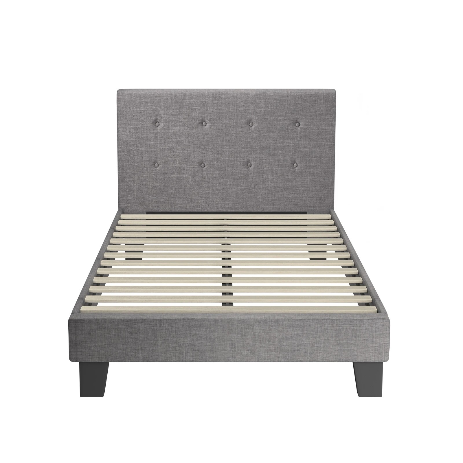 8 Oikiture King Single Bed Frame Bed Platform
 - Grey, 8 of 10