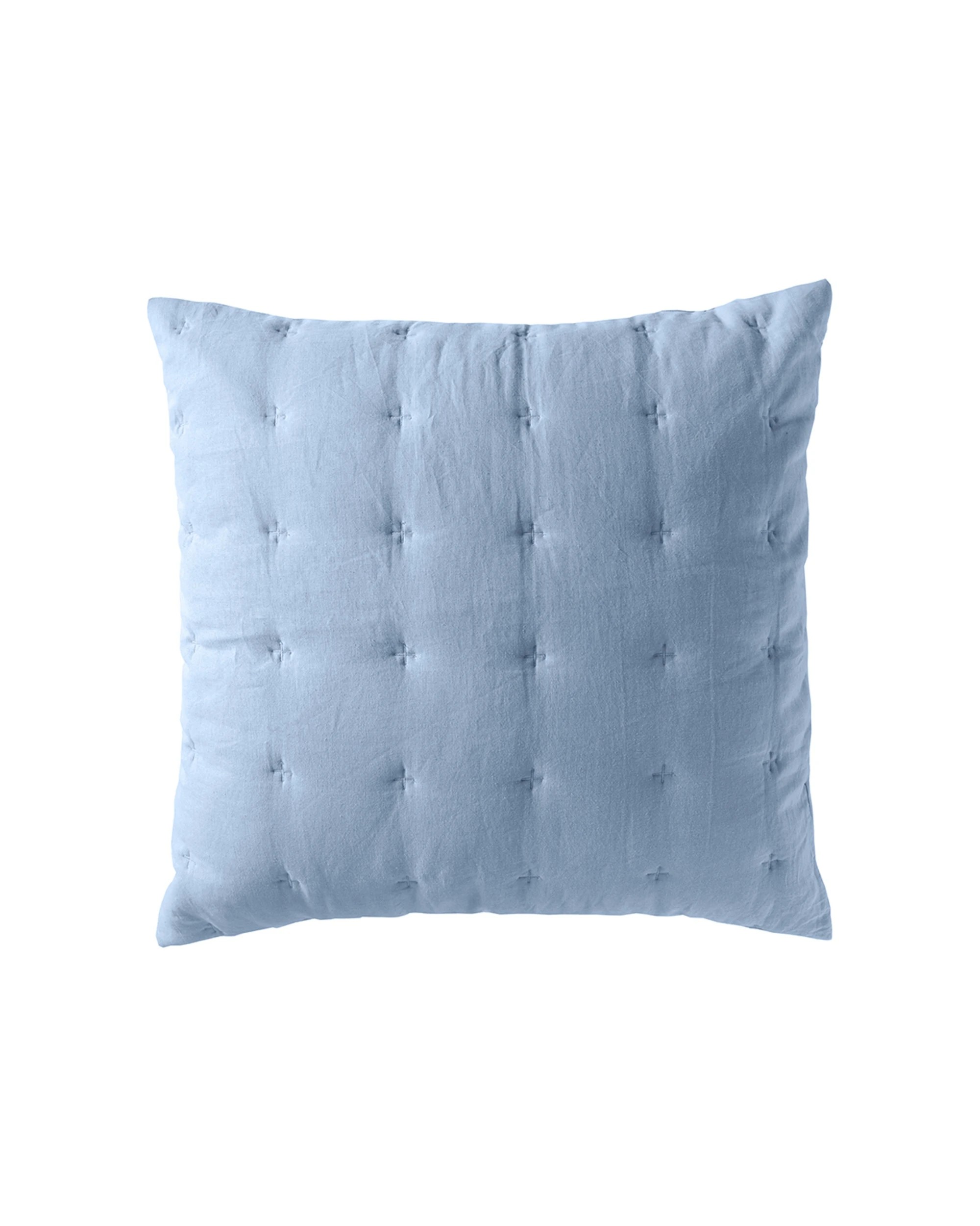 1 Bianca Langston Matching European Pillowcase 65x65cm - Blue, 1 of 1