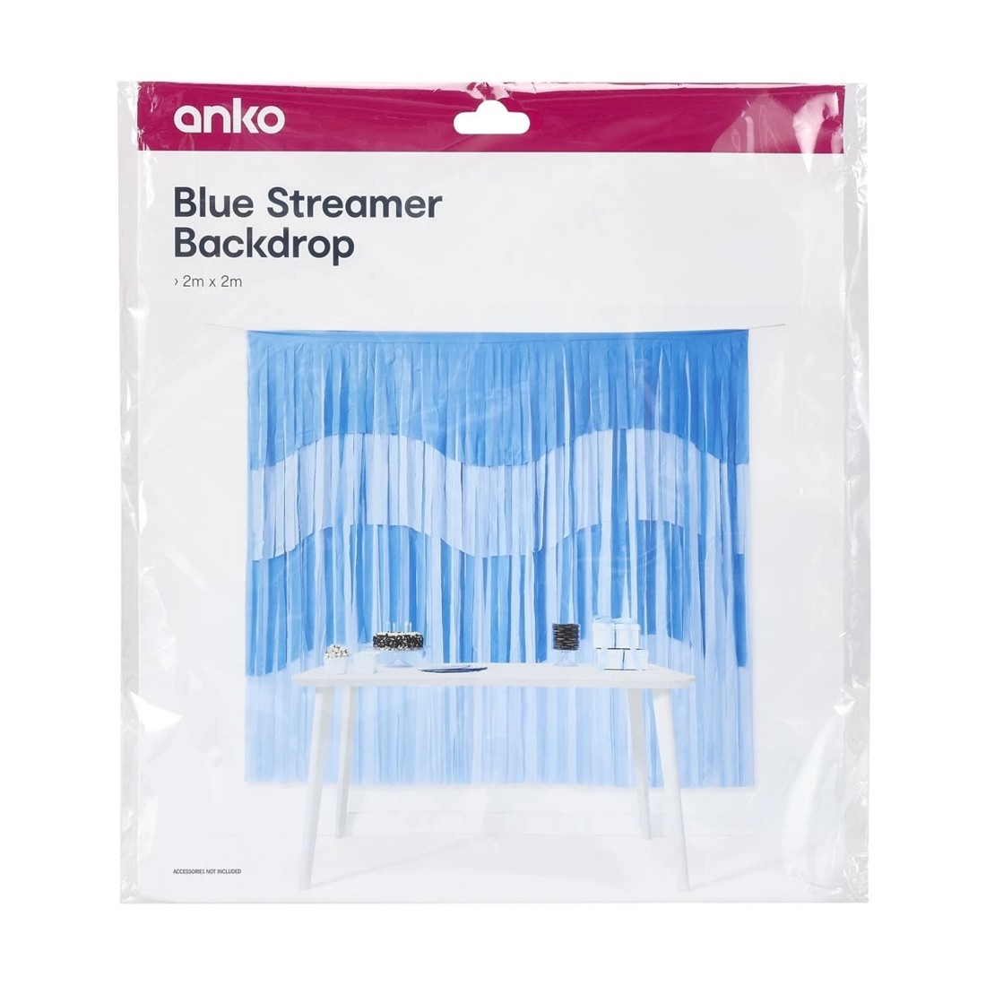 5 Blue Streamer Backdrop, 5 of 5