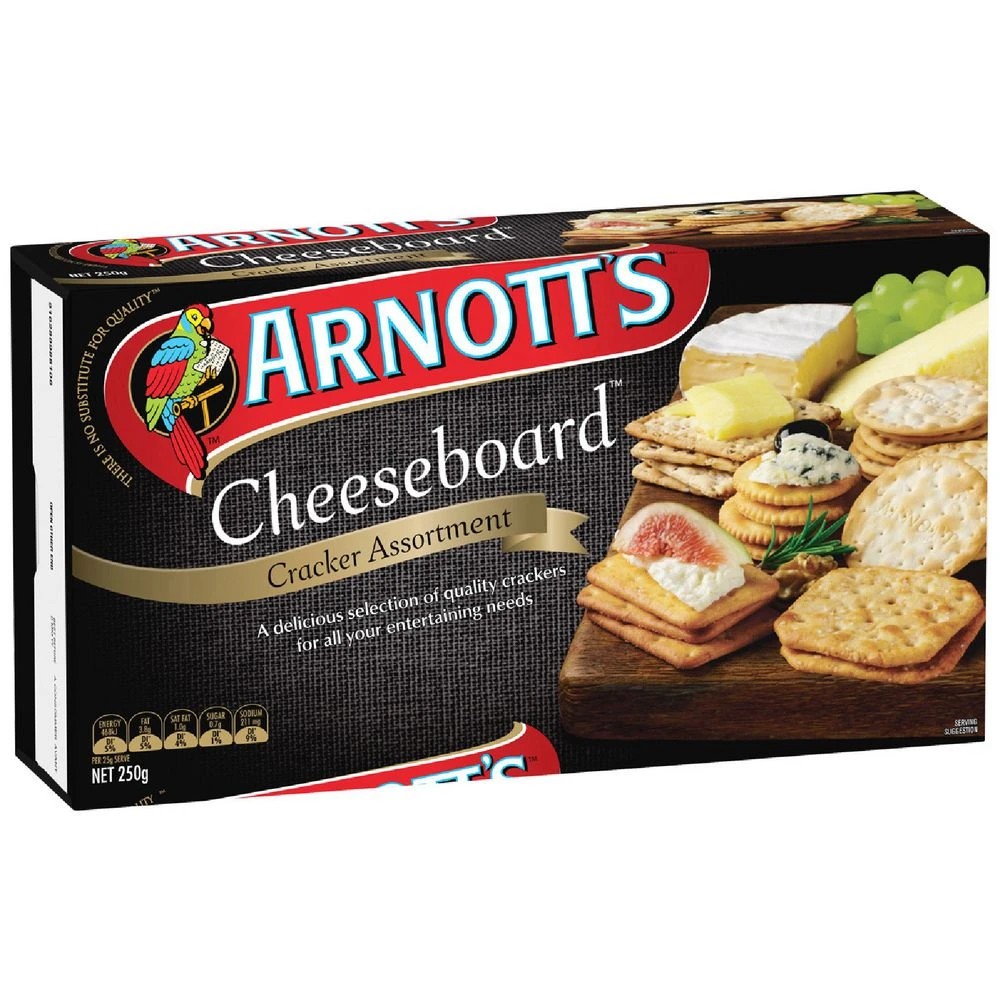 1 Arnott's Cheeseboard Cracker Assorted 250g, 1 of 3