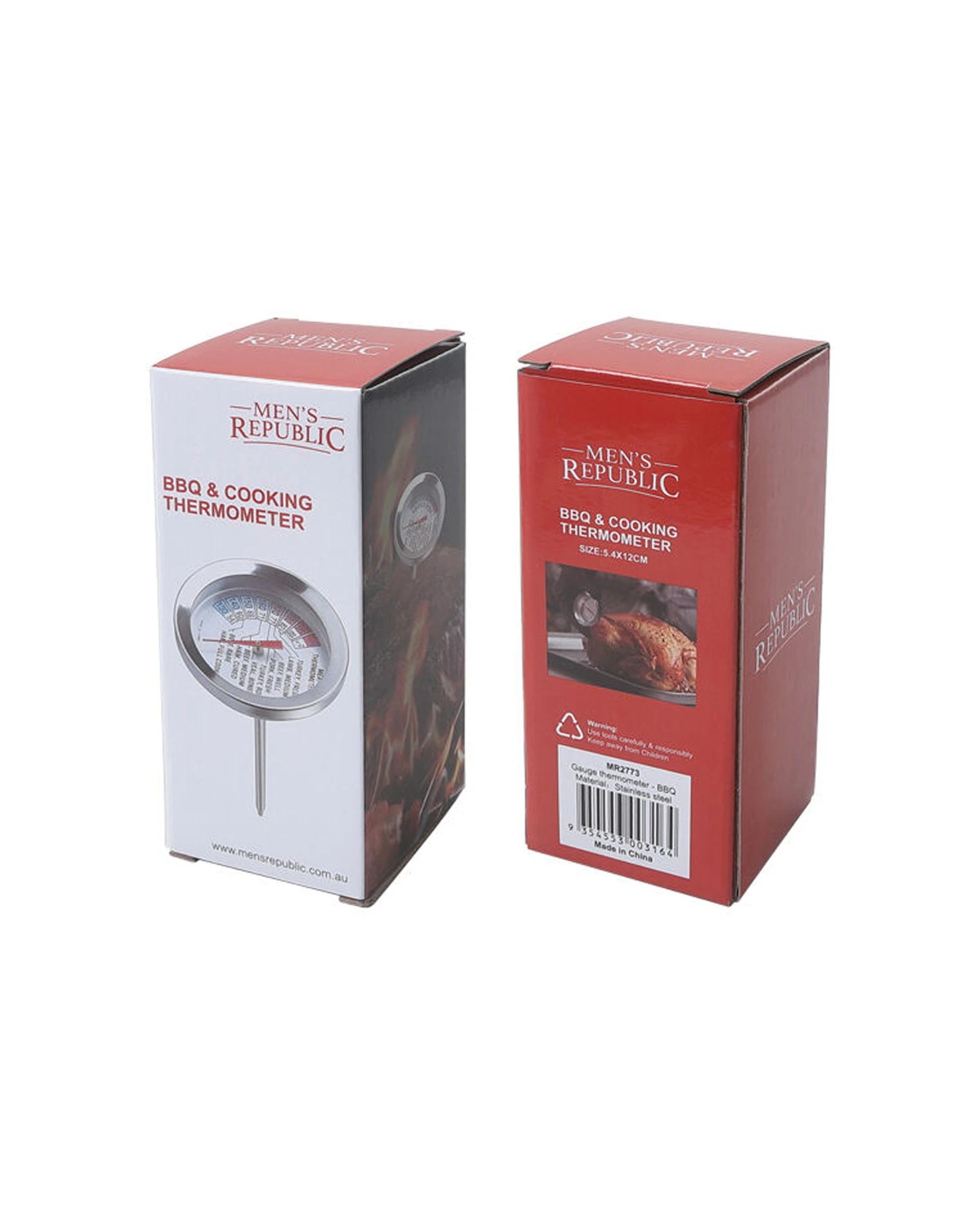 2 Mens Republic Bbq And Cooking Thermometer Ultimate Tool Gift Set - Black, 2 of 3