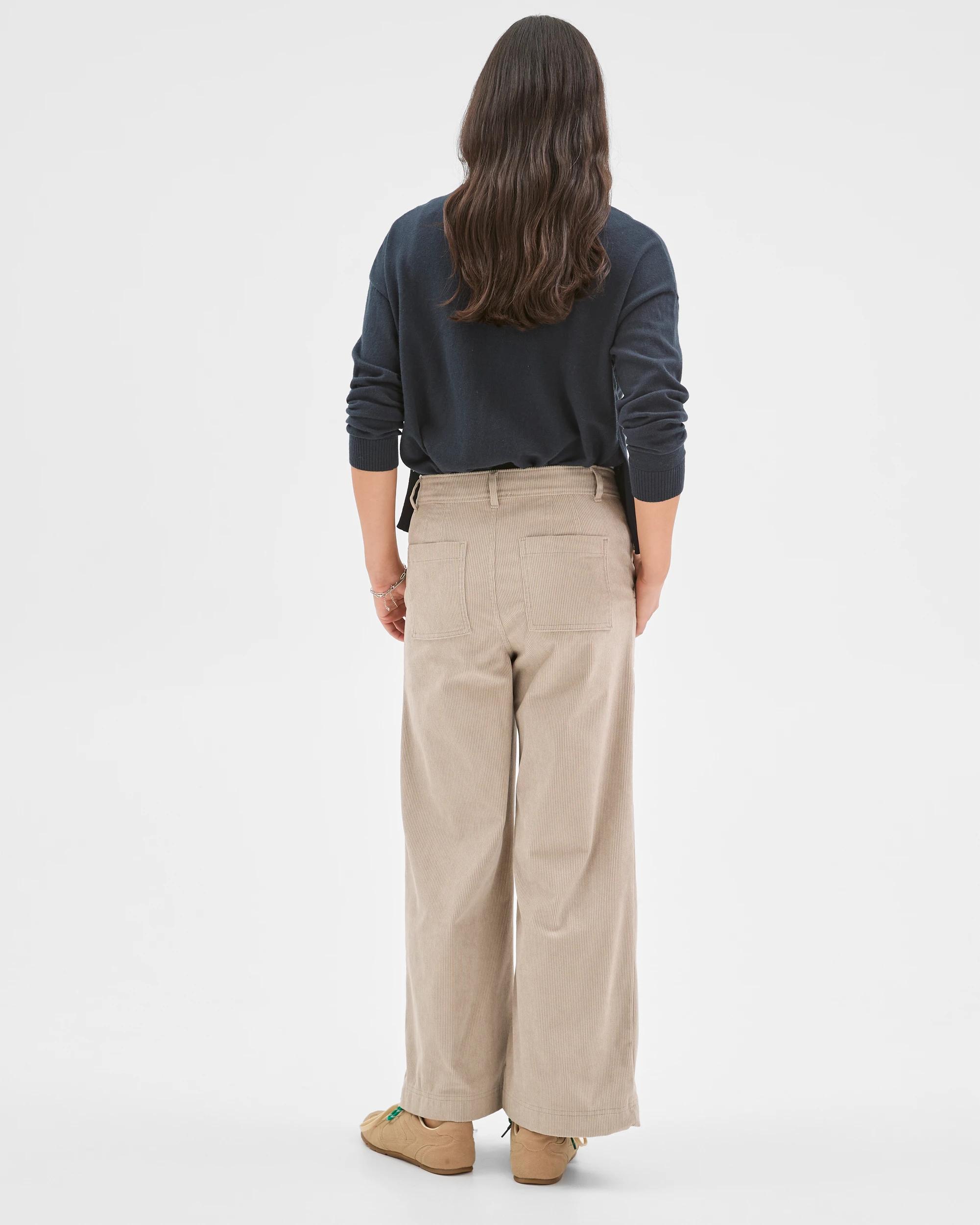 4 Target Woman Crop Length Wide Leg Corduroy Pants BIRCH, 4 of 8