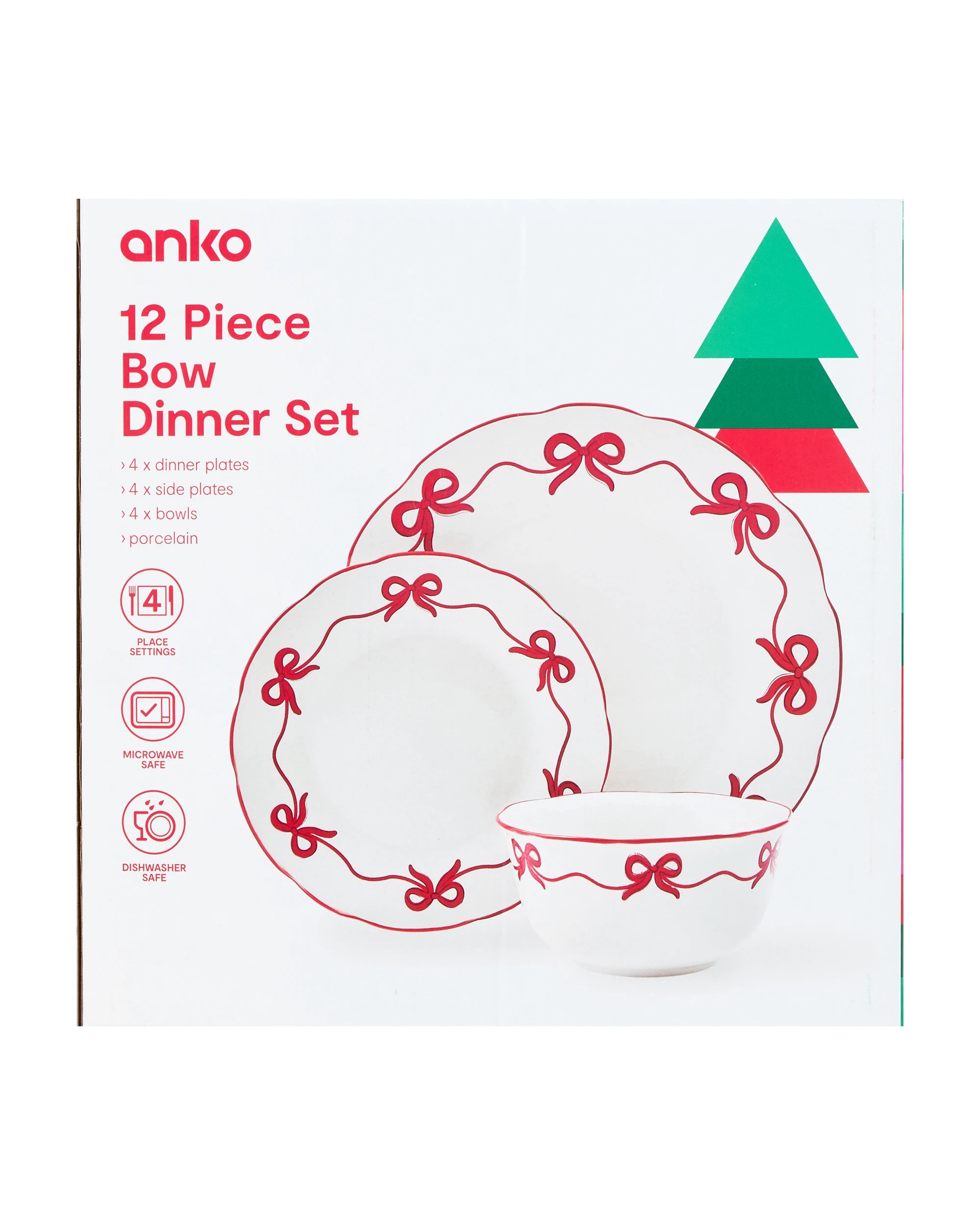 9 12 Piece Bow Dinner Set, 9 of 9