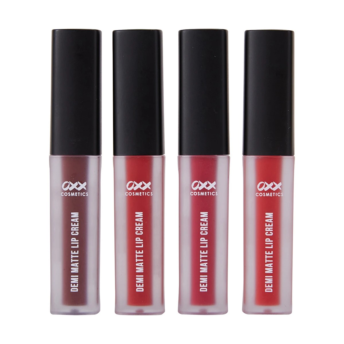4 OXX Cosmetics 4 Piece Liquid Lip Demi Matte Liquid Lipstick - Ruby, 4 of 7