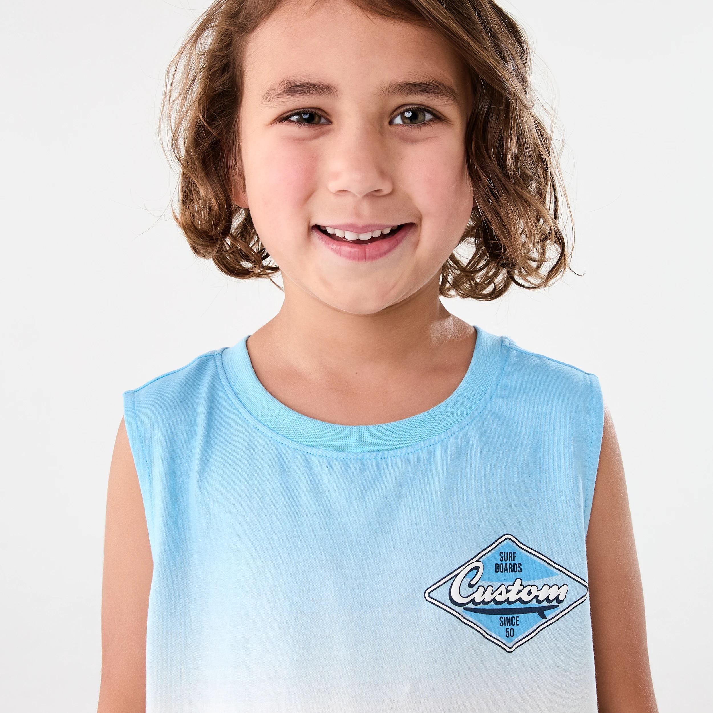 3 Oversized Print Tank Ombre Surf, 3 of 7