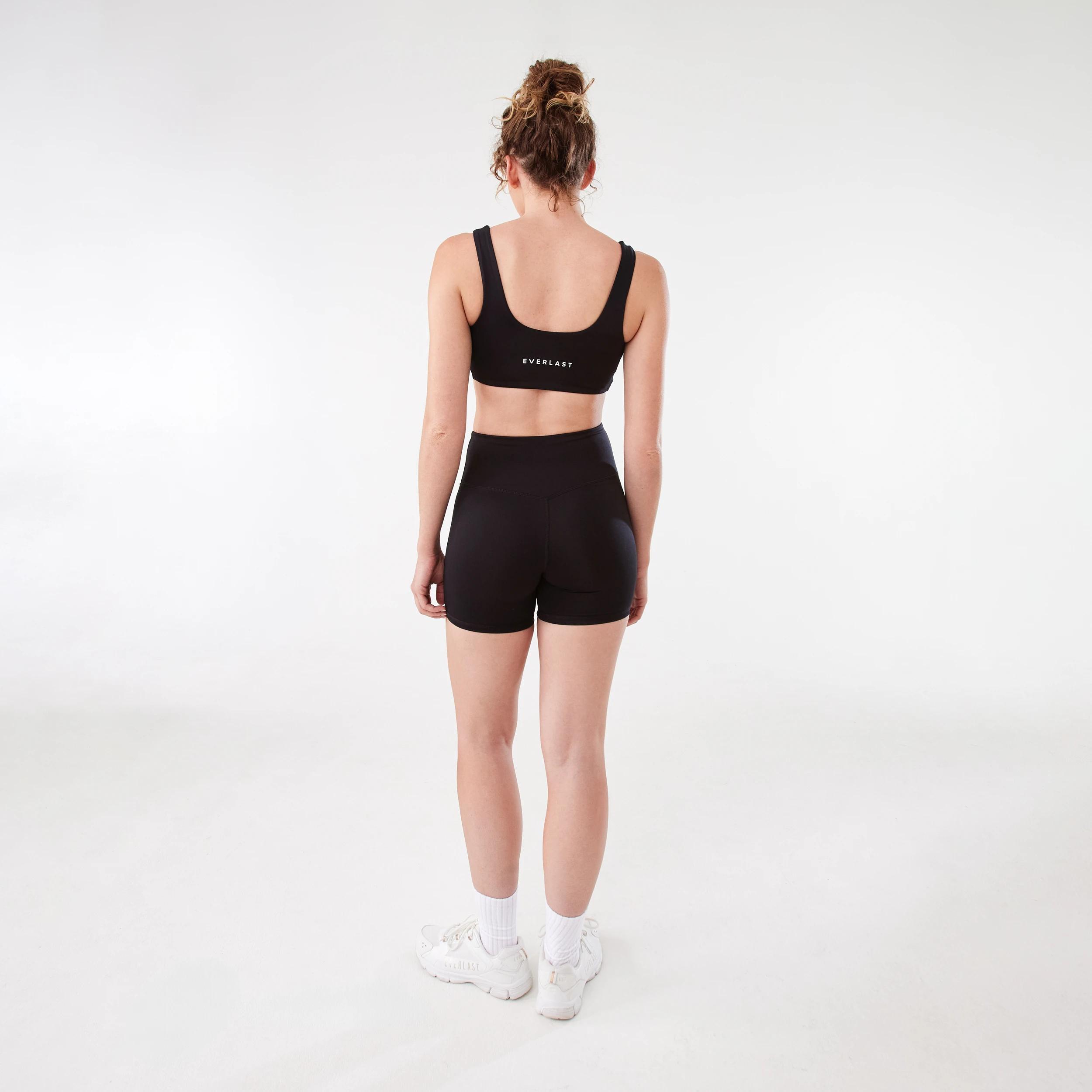 4 Everlast Womens Twist Front Crop Top BLACK, 4 of 9