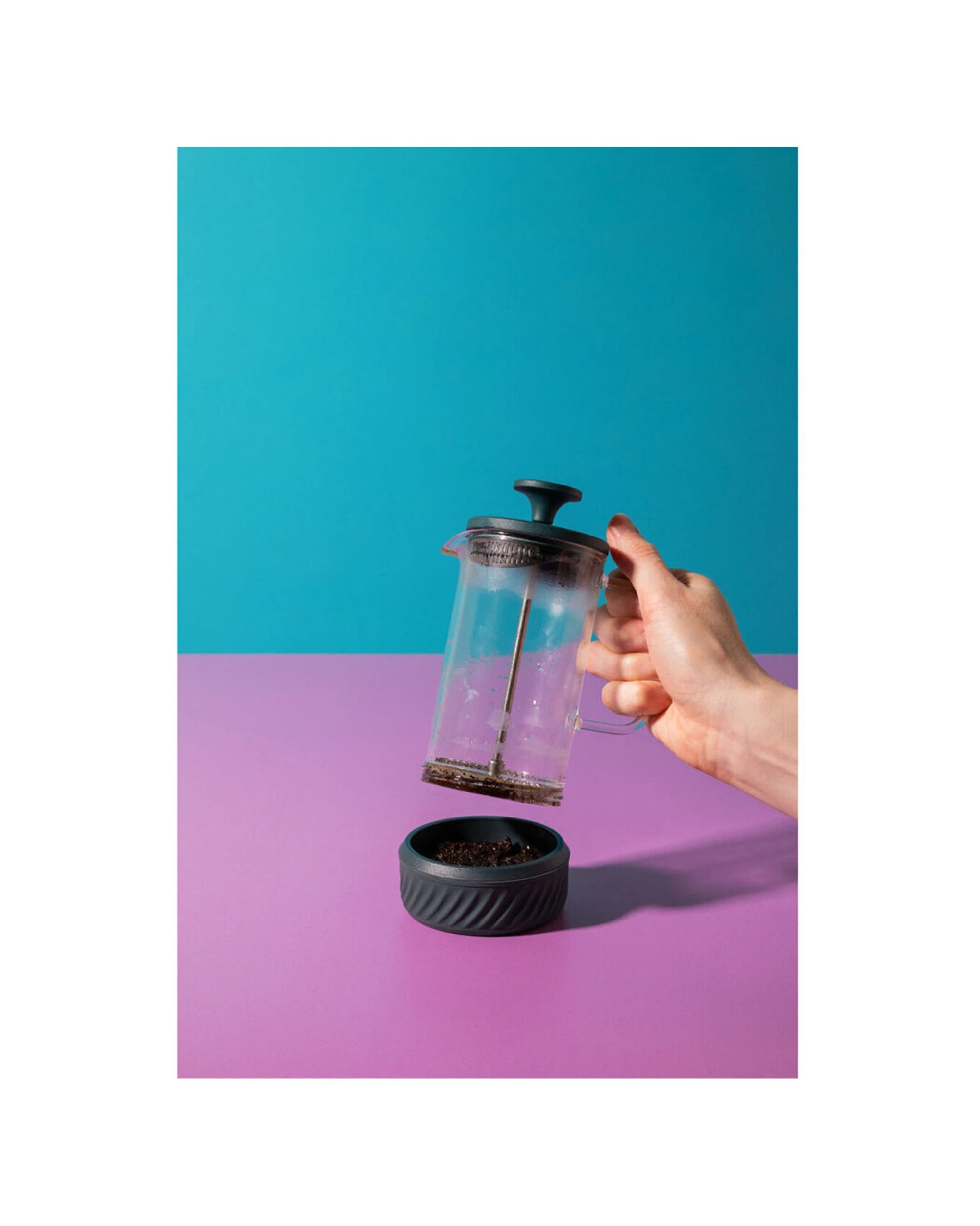 5 La Cafetiere Zero 3-Cup No Mess French Press 3pc Set - Green, 5 of 7