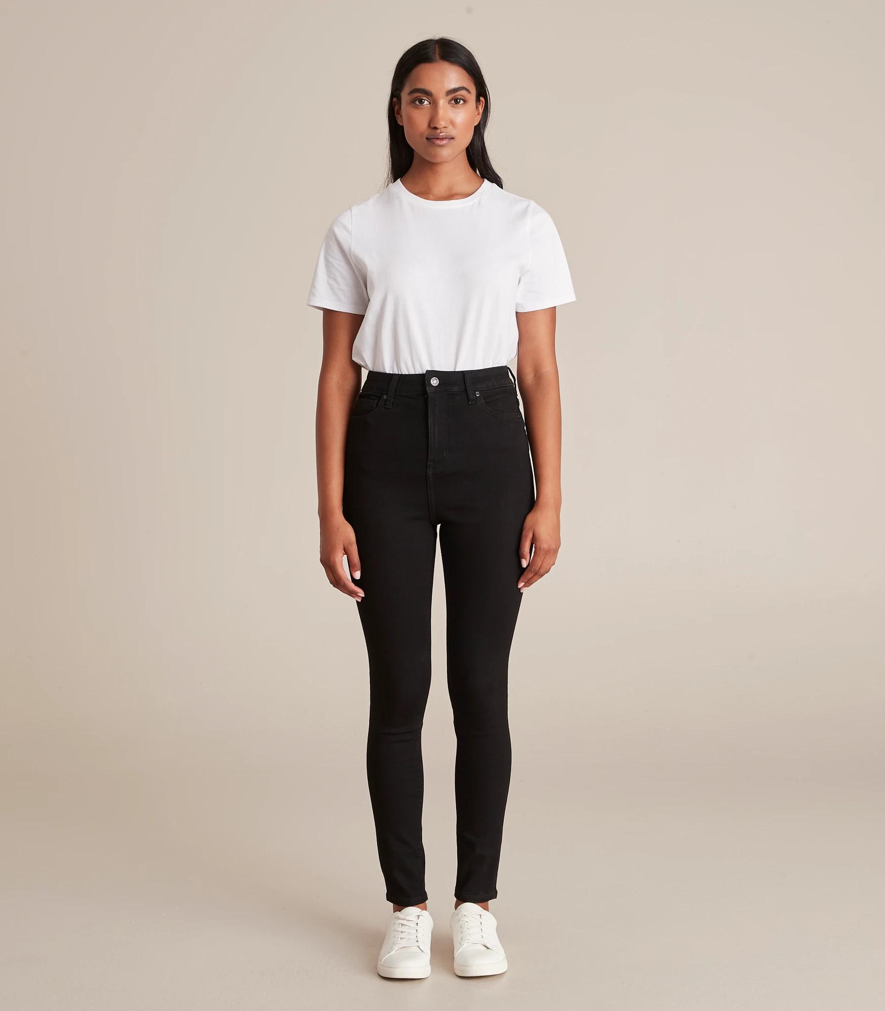 2 Target Sophie Skinny High Rise Full Length Denim Jeans BLACK, 2 of 6