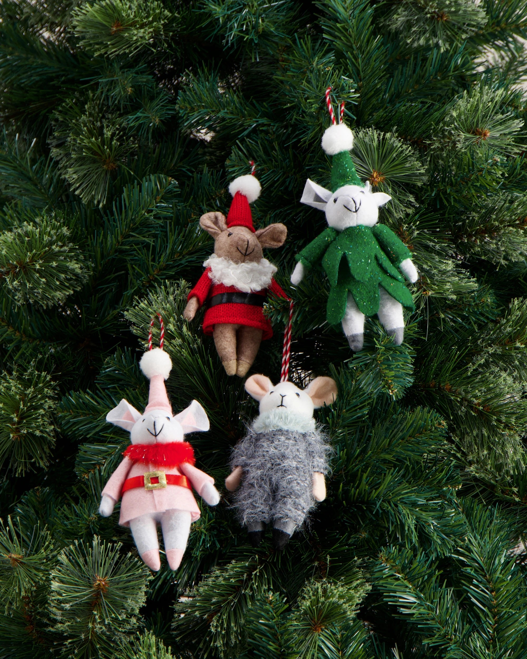 5 Christmas Mouse Decoration - Assorted, 5 of 5