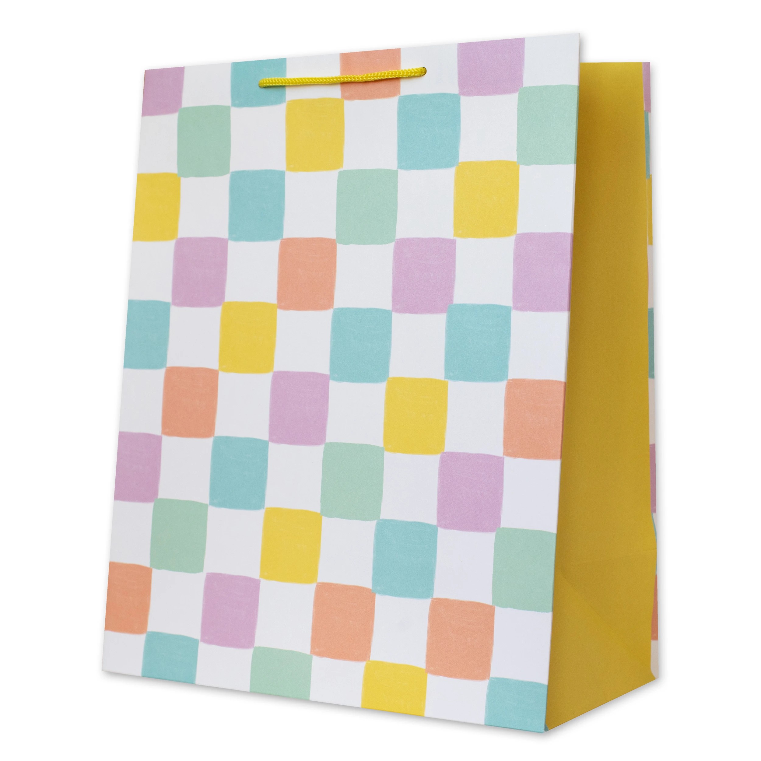 1 Hallmark Pastel Grid Pattern Gift Bag - Large, 1 of 2