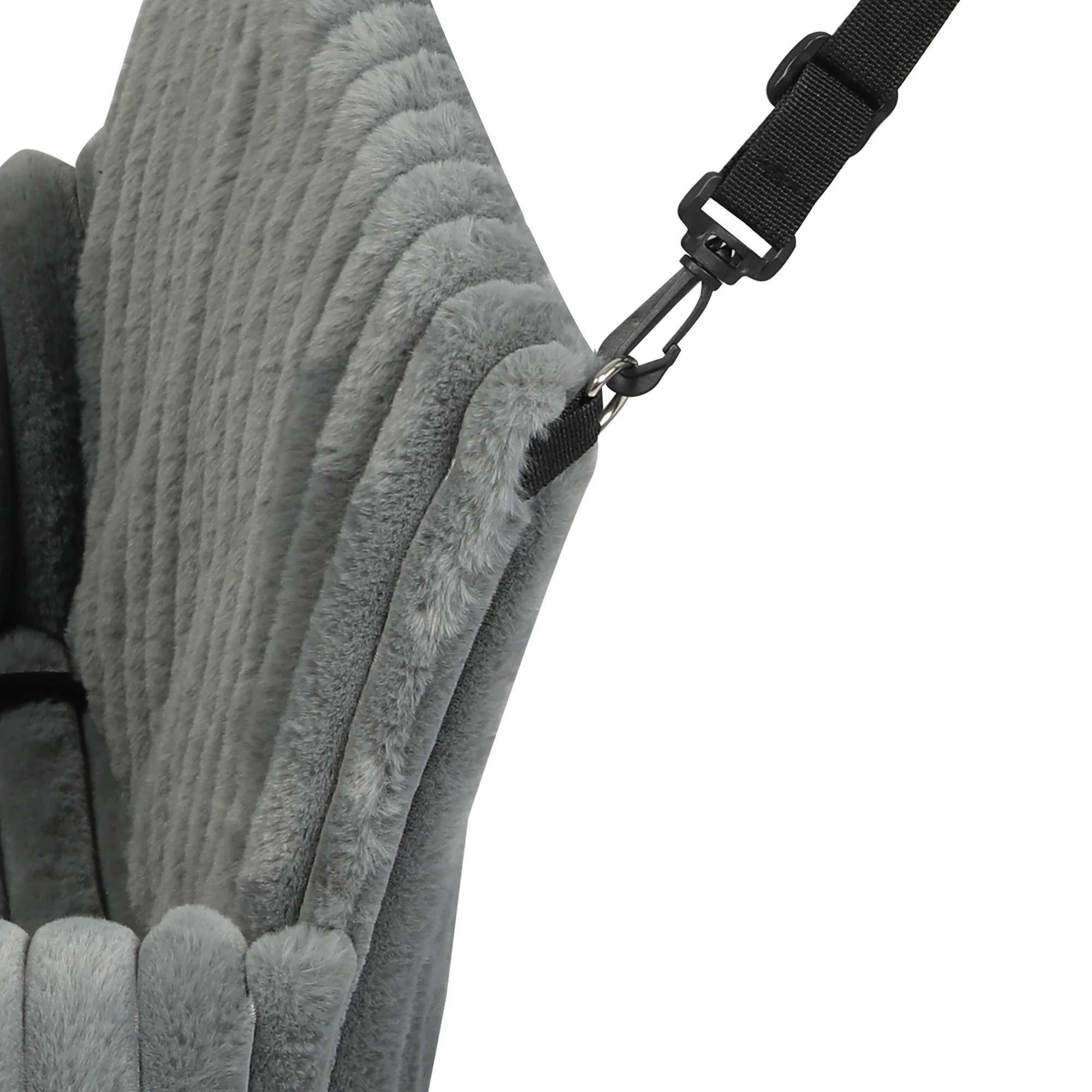 6 Pawz Dog Car Seat Cover,Rabbit Fur, - Grey, 6 of 9