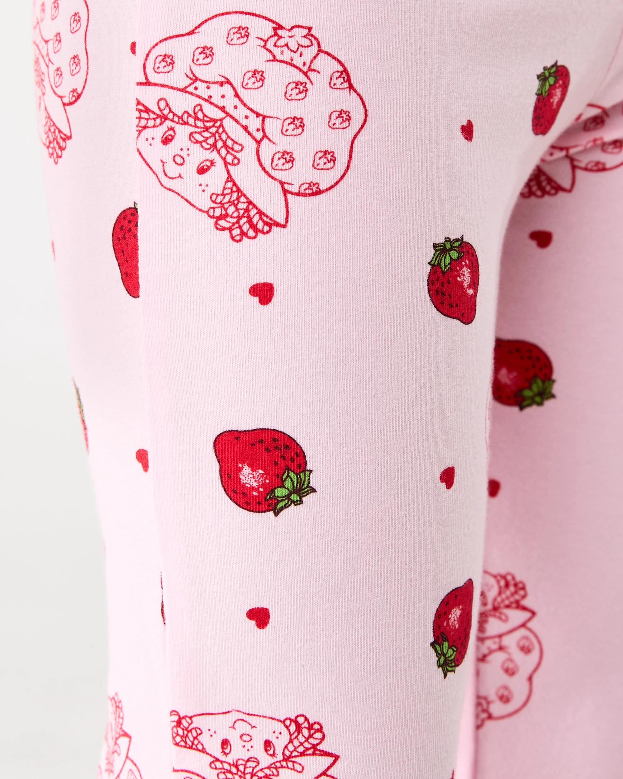 4 Strawberry Shortcake License Flare Leggings Straw Cake, 4 of 6