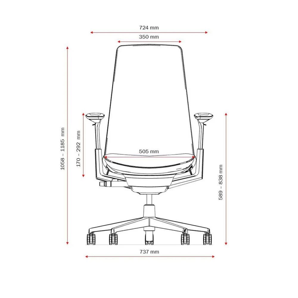 7 Haworth Fern Ergonomic Chair Black Ergonomic Chairs and Desk Chairs, 7 of 10