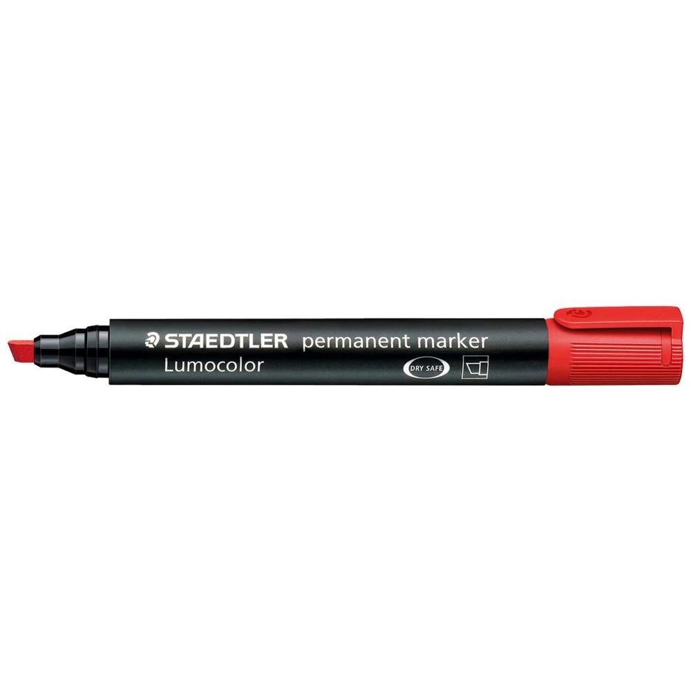 1 Staedtler Lumocolor 350 Permanent Marker Red, 1 of 3