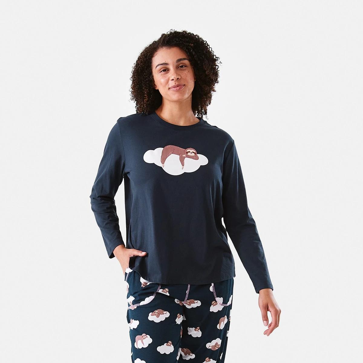 1 Long Sleeve Printed Top Energy Sav, 1 of 6