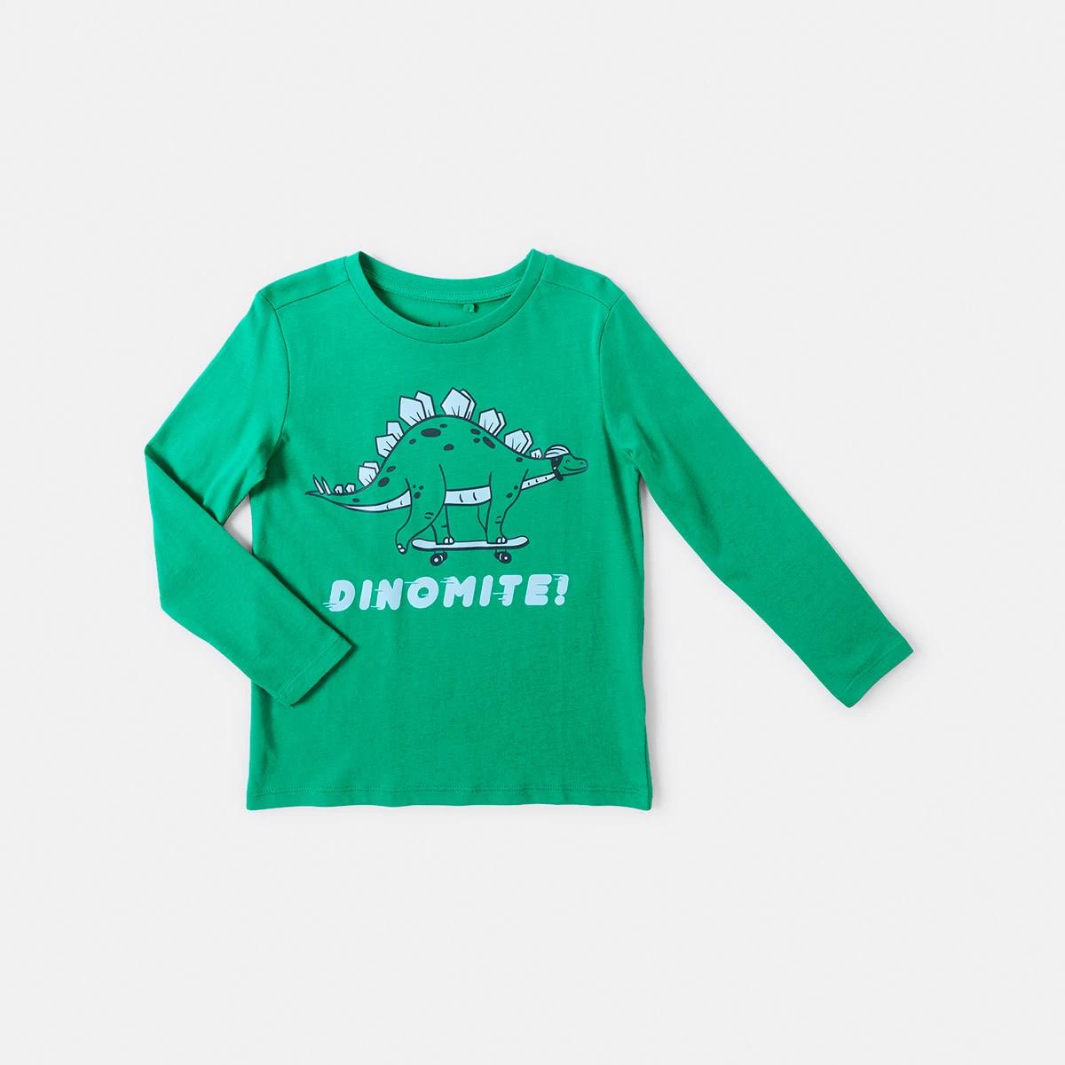 7 Long Sleeve Print T-shirt Lush Dino, 7 of 8