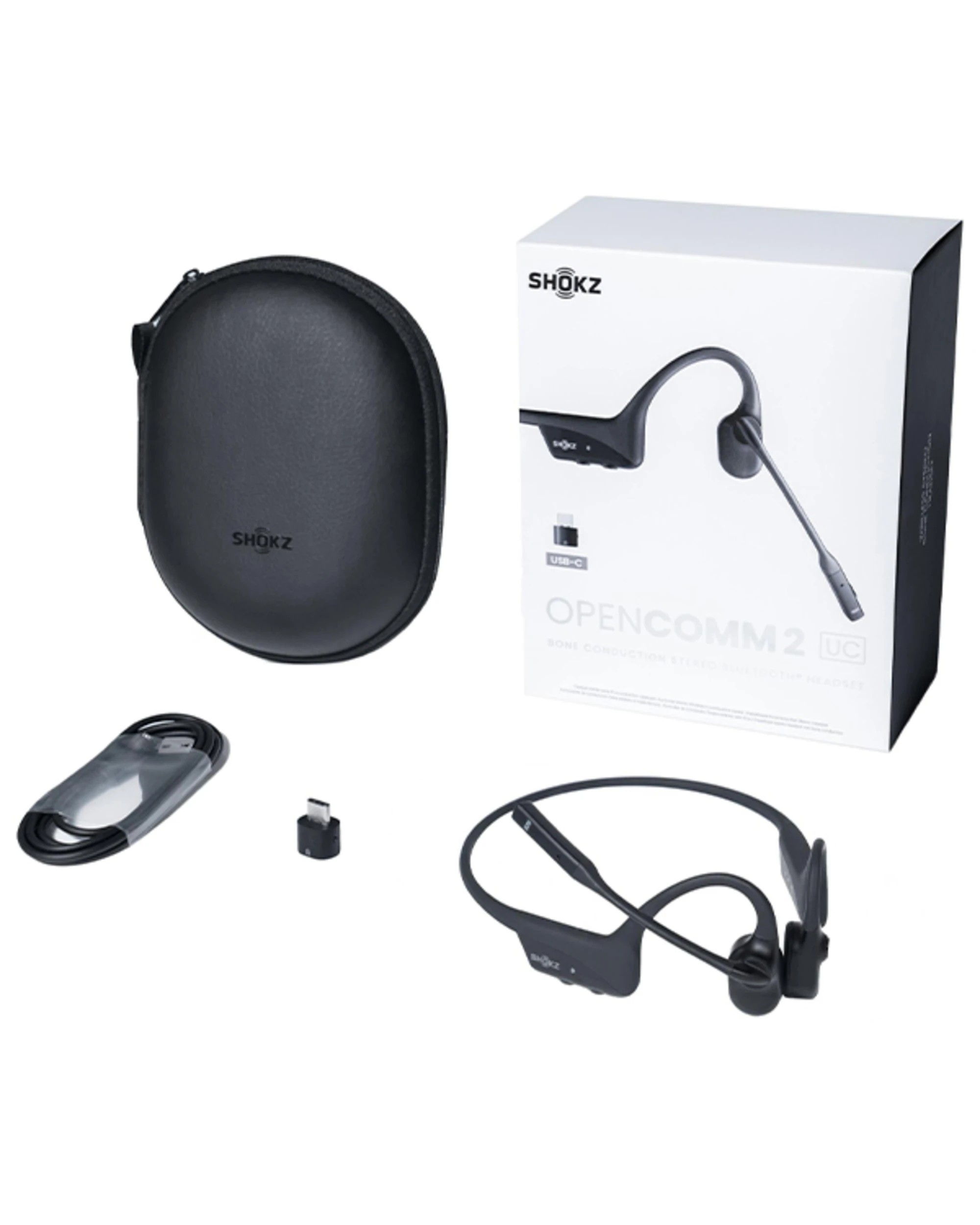 4 SHOKZ OpenComm2 UC Headset Black, 4 of 4
