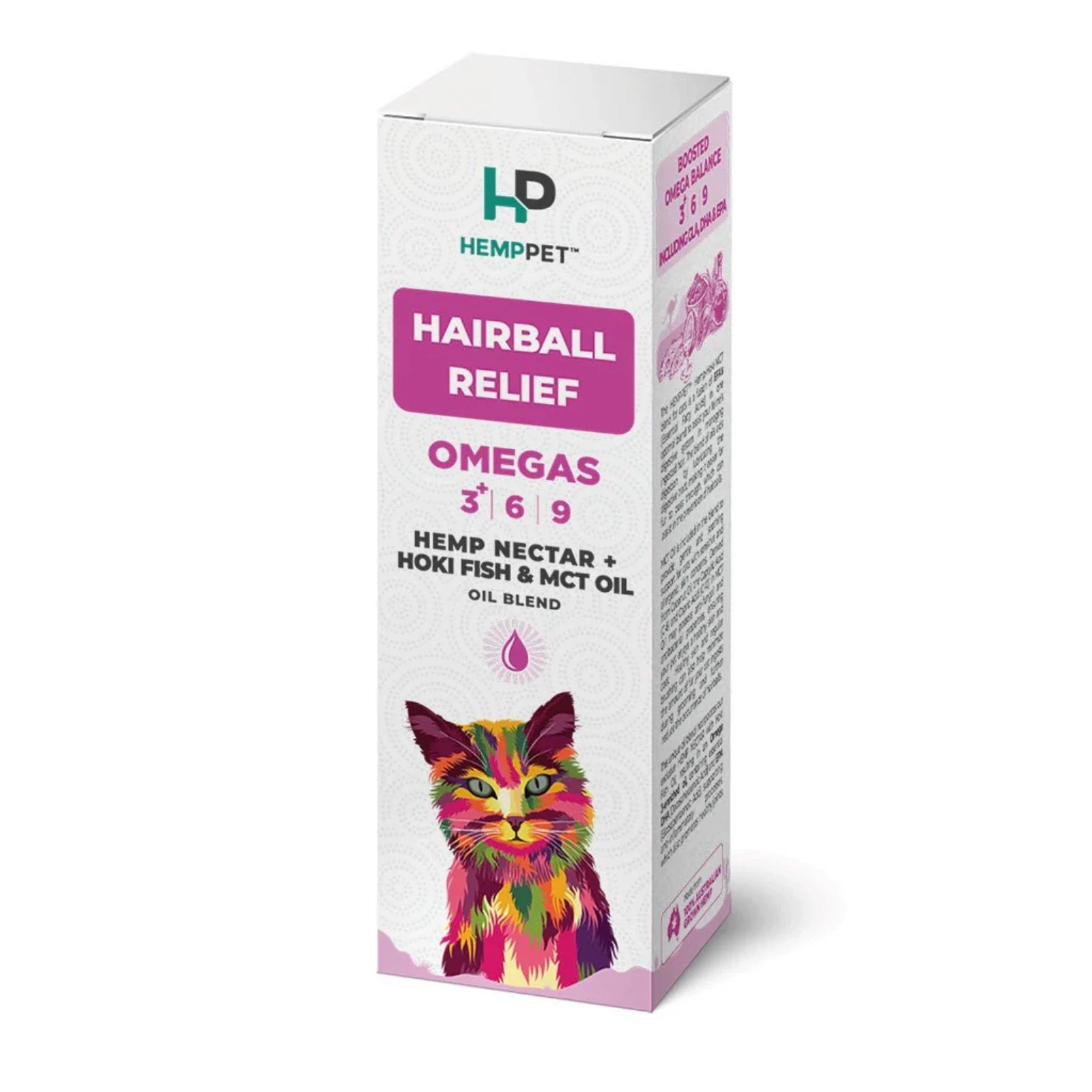 2 Hemppet Hairball Relief Hoki Fish & Nectar & Mct Oil For Cats 100ml, 2 of 2