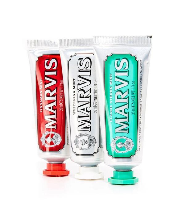 Marvis 3Pc Classic Trio Set Toothpaste Dental Oral Teeth Travel Gift Pack 25Ml - Multi