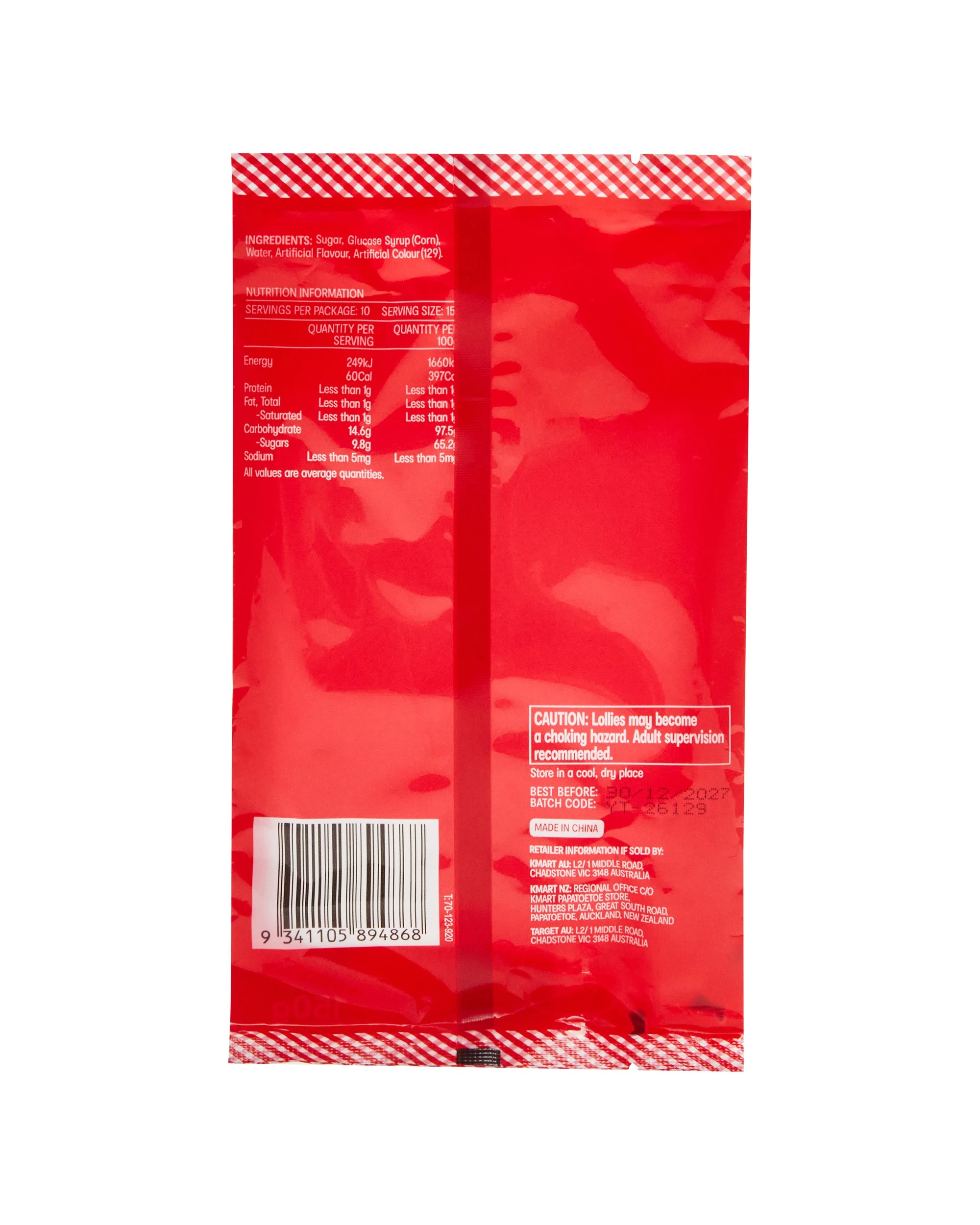 3 10 Pack Peppermint Flavour Candy Cane 150g, 3 of 3