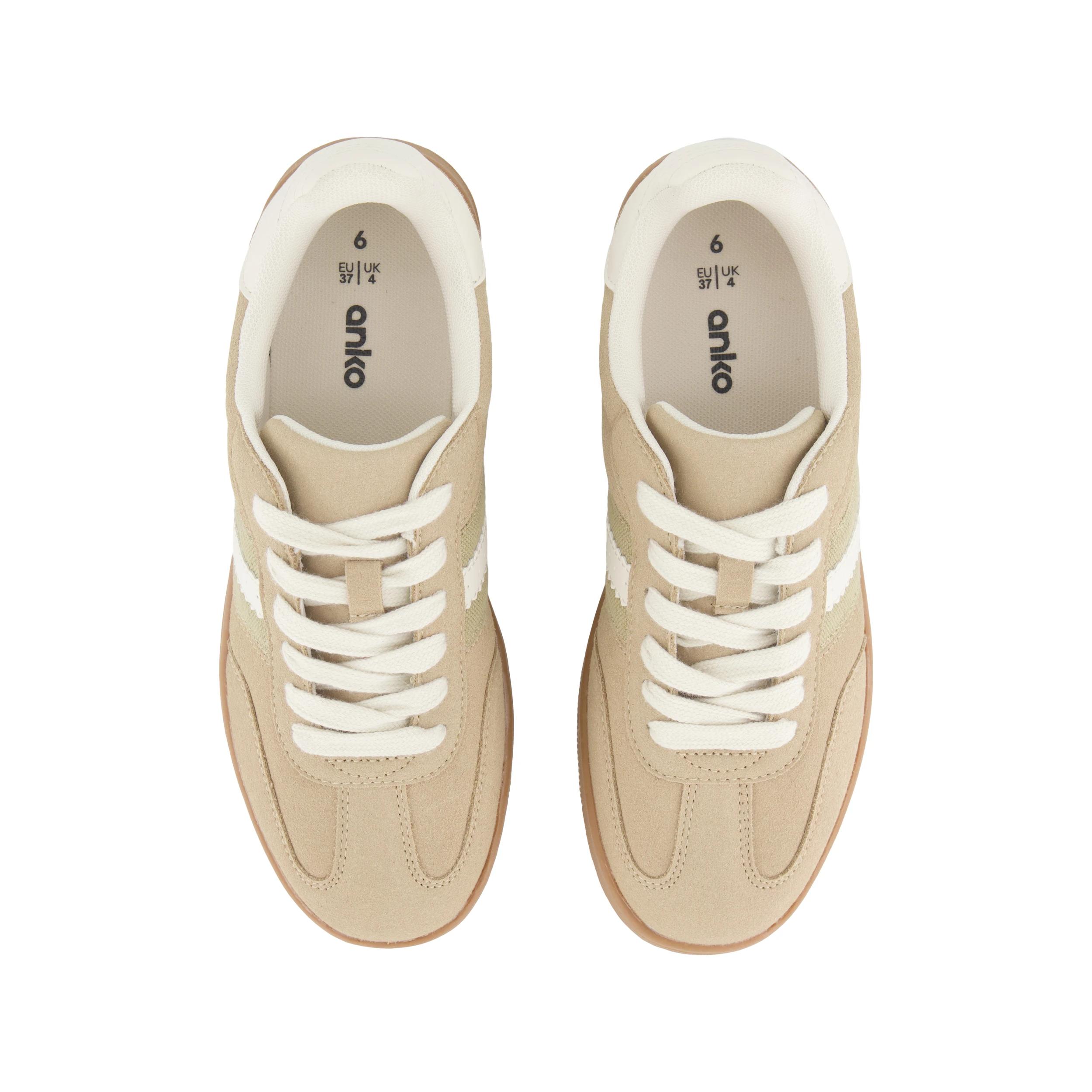3 Retro PU  Sneakers Sand, 3 of 5