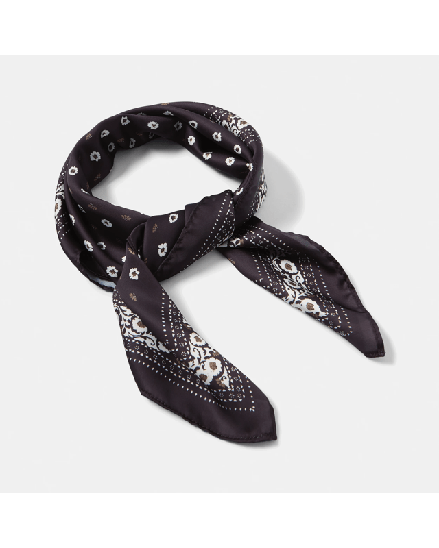 Ditsy Flower Print Hair Scarf - B