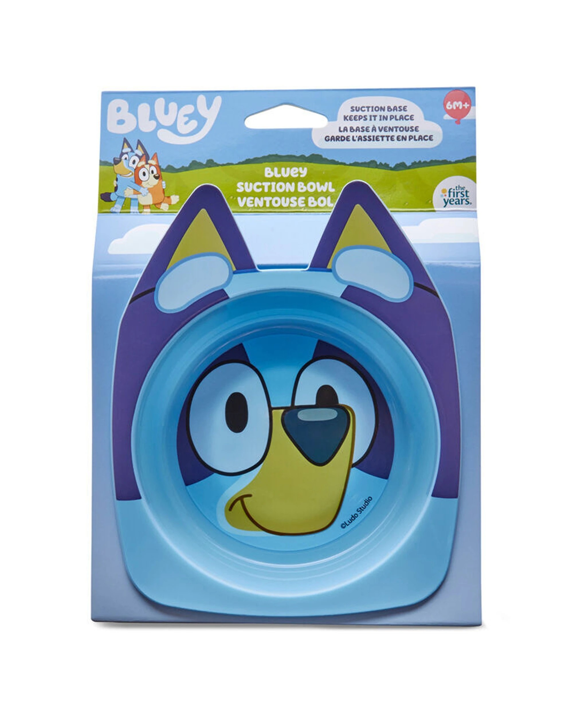 2 The First Years Bluey Character Children's Bowl with Suction Base BPA Free 4PK - Blue, 2 of 7