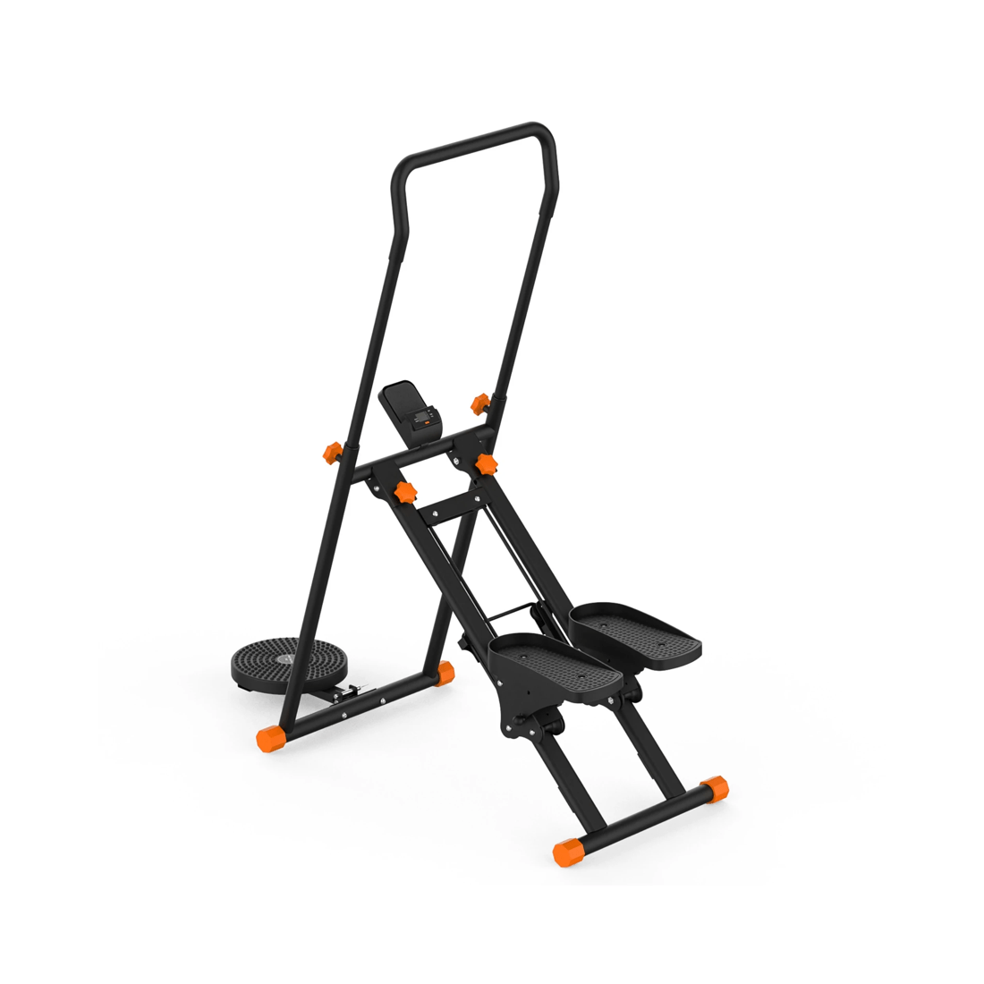 2 Advwin Adjustable Stair Stepper w/Twisting Waist Disc Black, 2 of 7