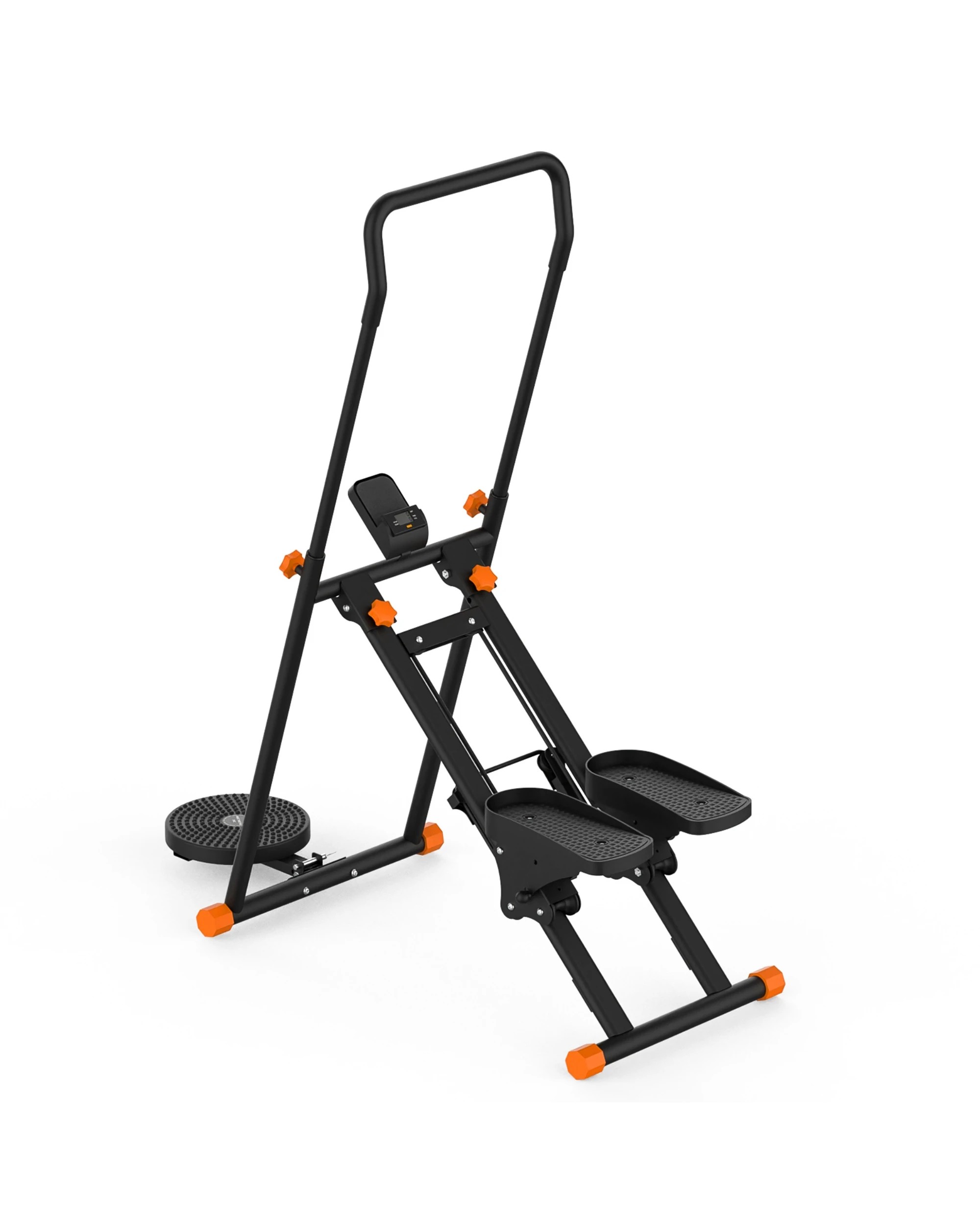 2 Advwin Adjustable Stair Stepper w/Twisting Waist Disc Black, 2 of 7