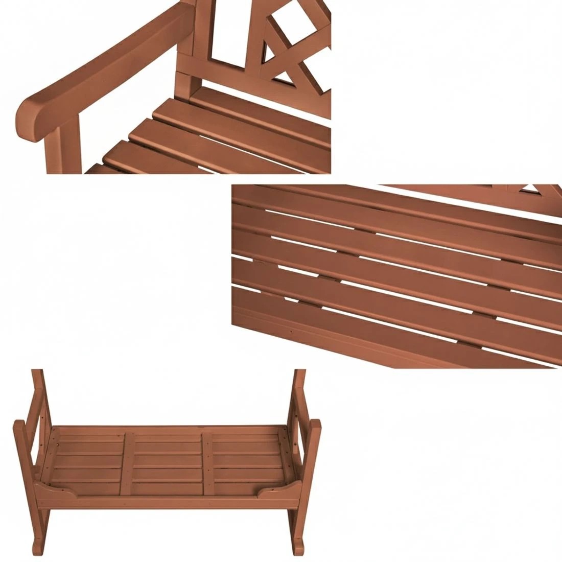 5 Gardeon Outdoor Garden Bench Wooden Chair 2 Seat Patio Furniture Lounge Natural - Brown, 5 of 7