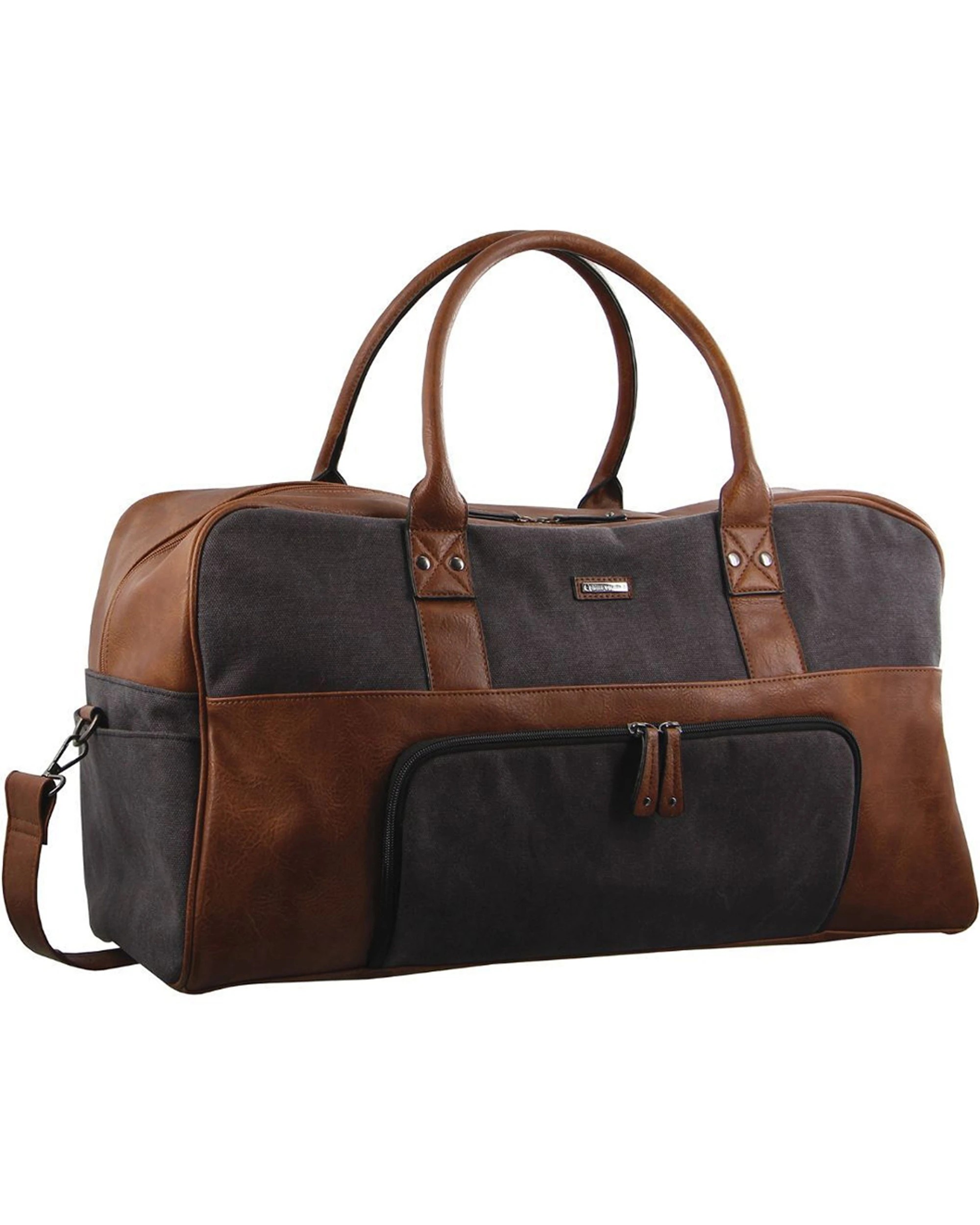 1 Pierre Cardin Unisex Overnight Bag Multiple Pockets Adjustable 54cm - Black, 1 of 3