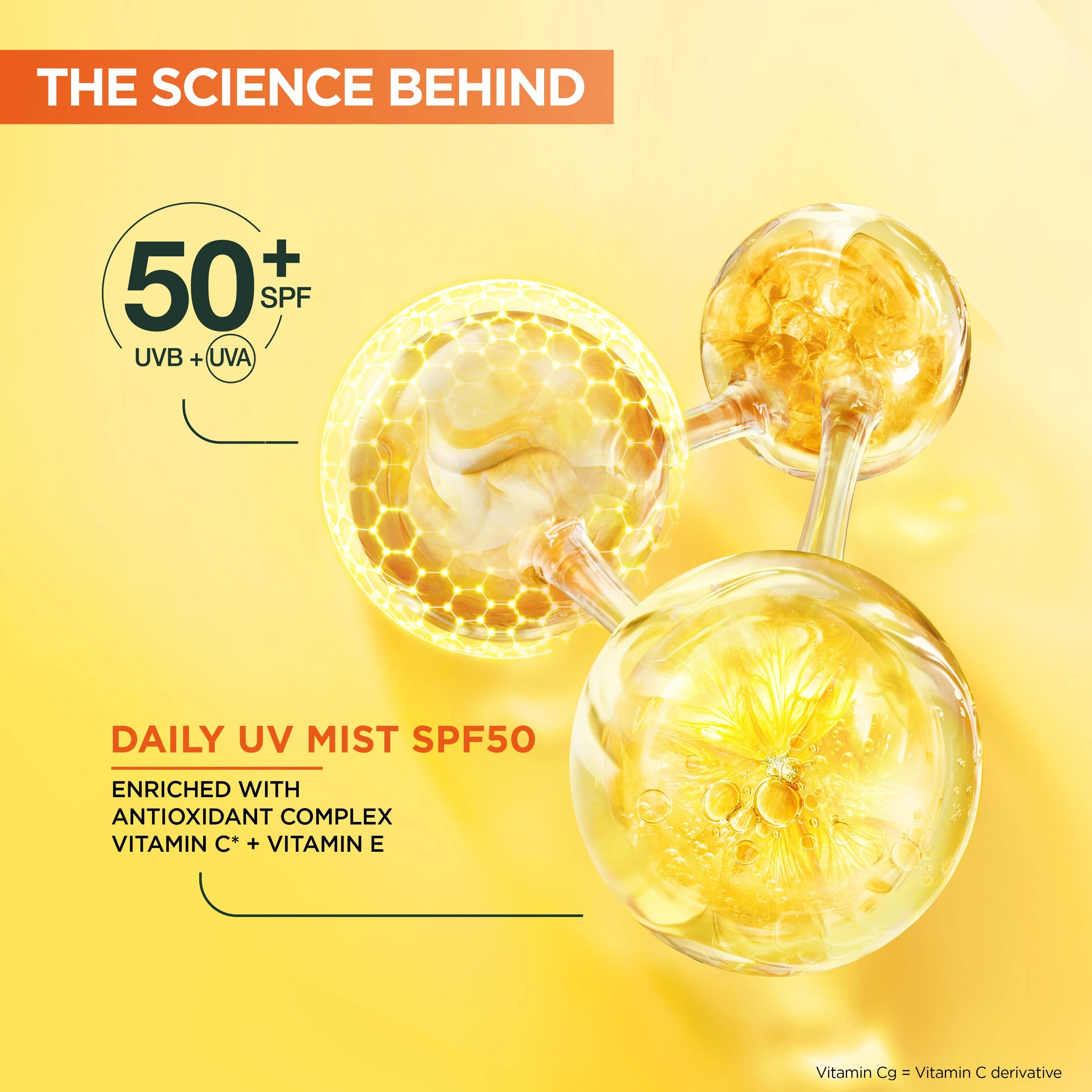 3 Garnier Brightening Over Make-Up UV Mist 99g - Vitamin C, 3 of 6