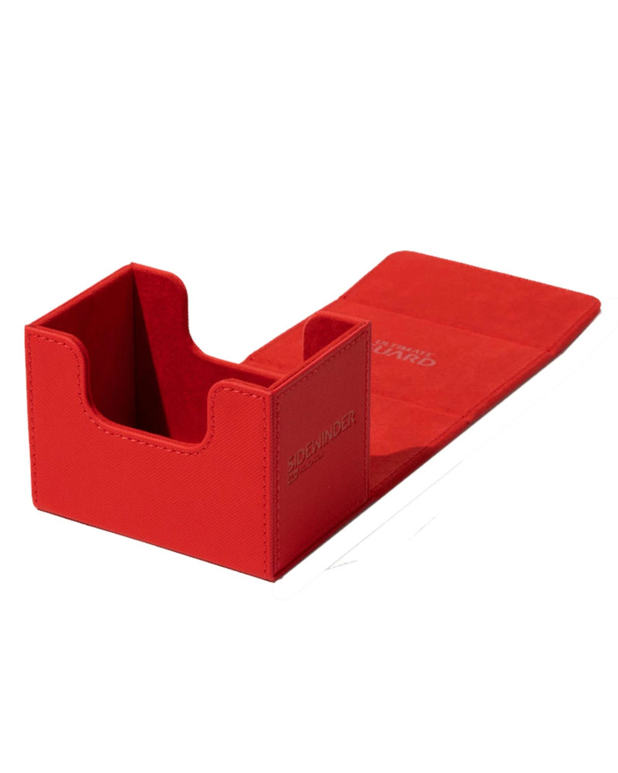 4 Ultimate Guard Sidewinder 80+ Xenoskin Monocolour Deck Box - Red, 4 of 6