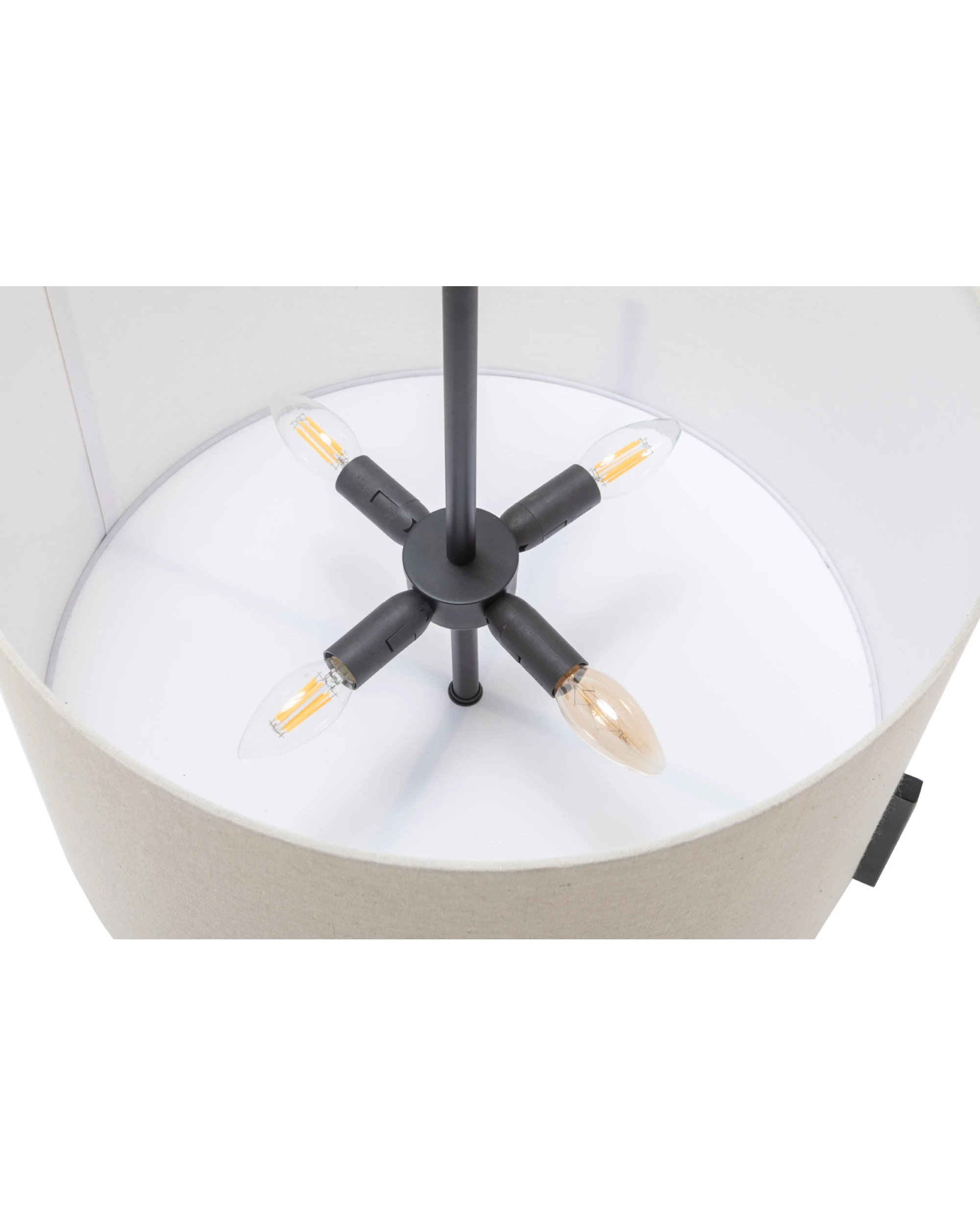 3 BR Home Modern Scandi Pendant Lamp with Linen Shade, 3 of 5