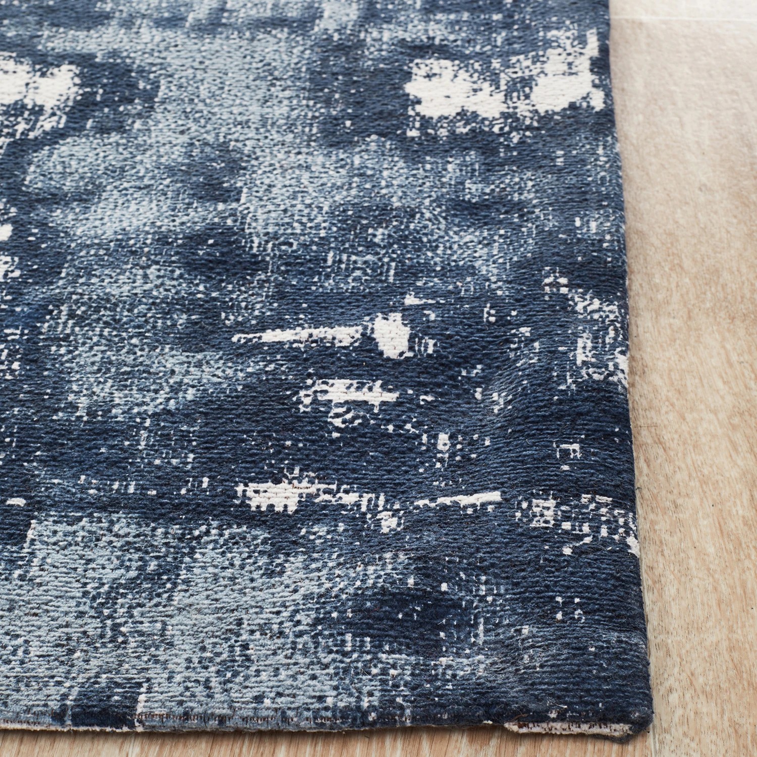4 Common Ground Rugs Camellia 11 400x80cm - Large Runner Handmade Rug - Blue, 4 of 7
